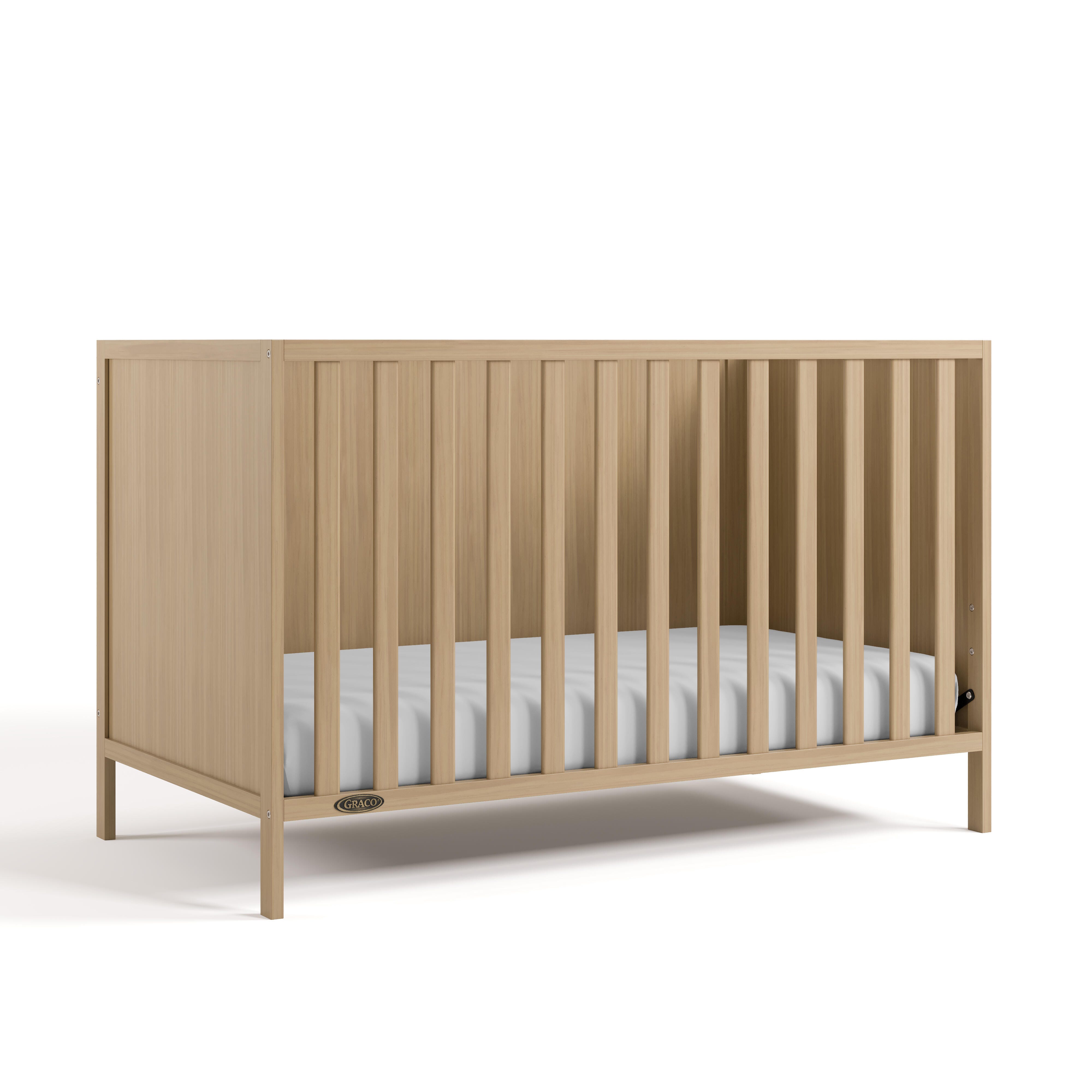 Graco Theo 3-in-1 Convertible Crib, Driftwood, large