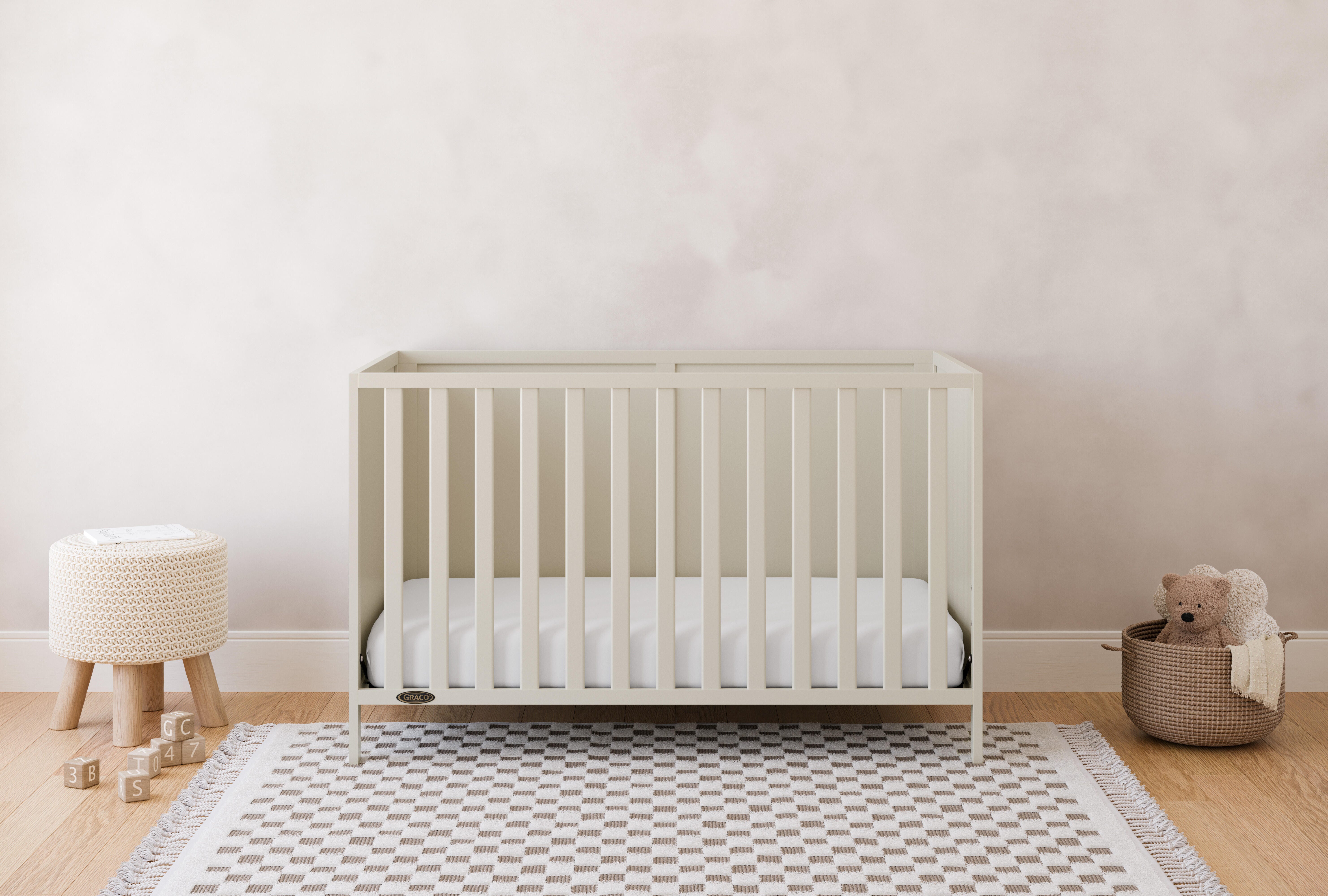 Graco Theo 3-in-1 Convertible Crib, Frosted Oat, large