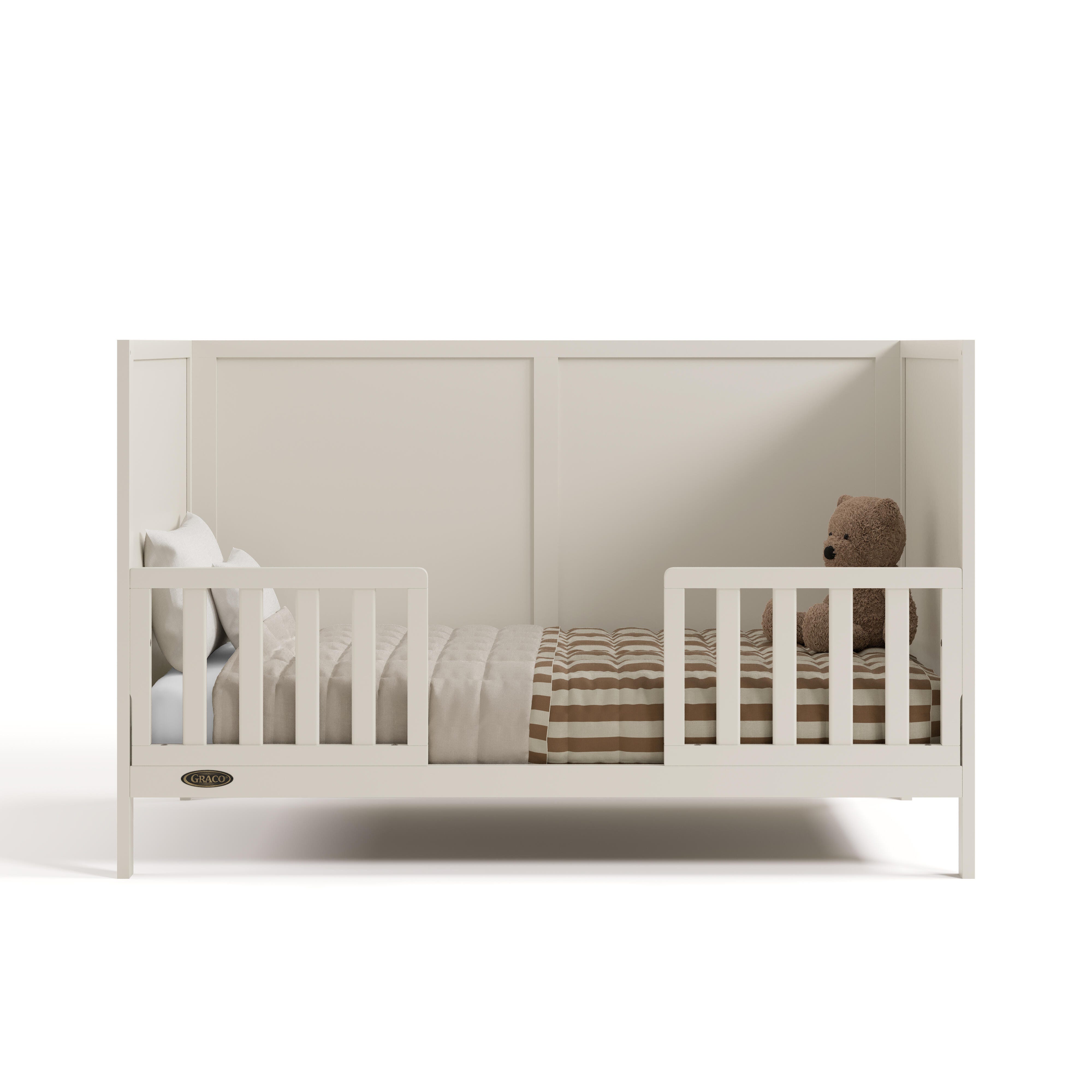 Graco Theo 3-in-1 Convertible Crib, Frosted Oat, large