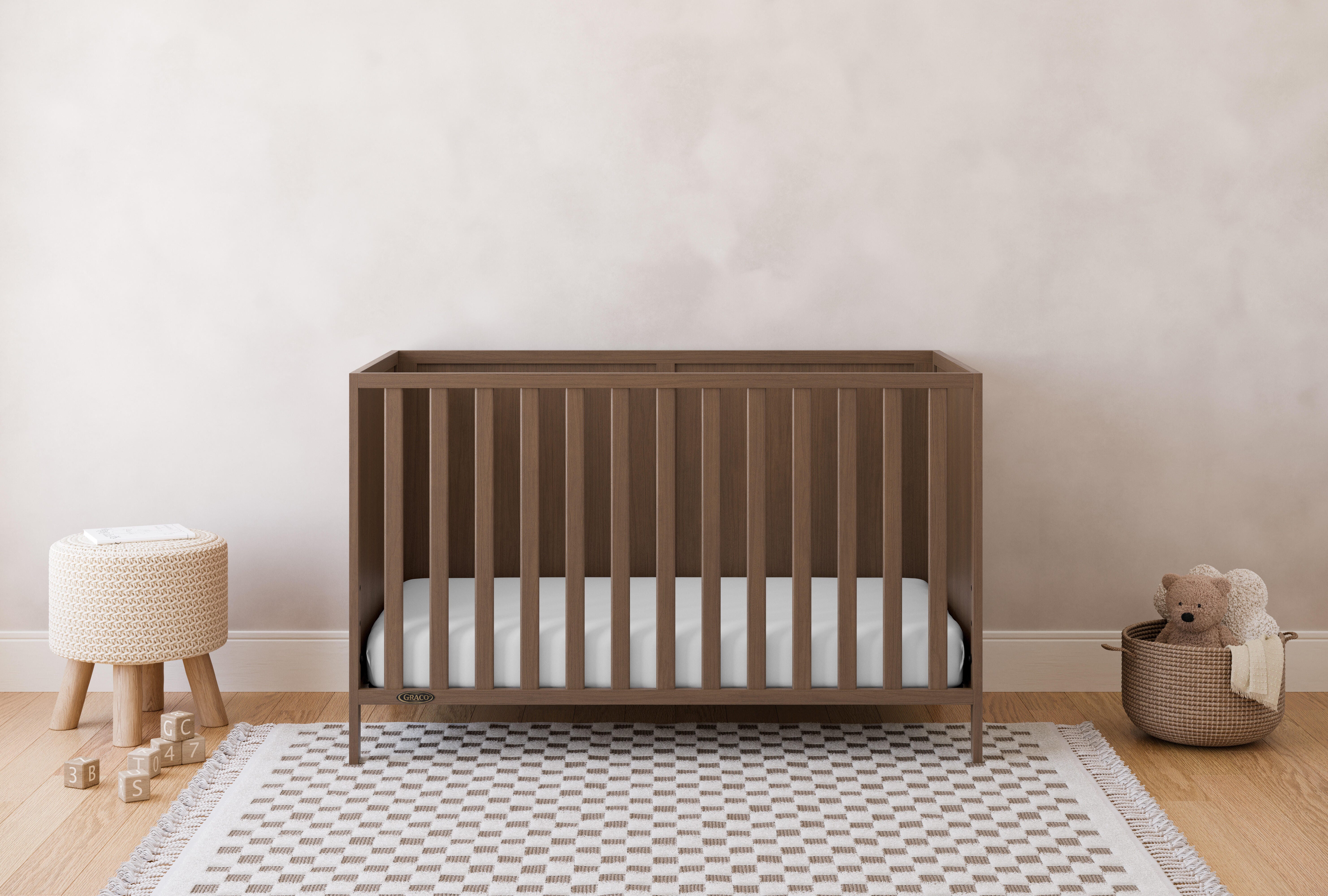 Graco Theo 3-in-1 Convertible Crib, Hazelnut