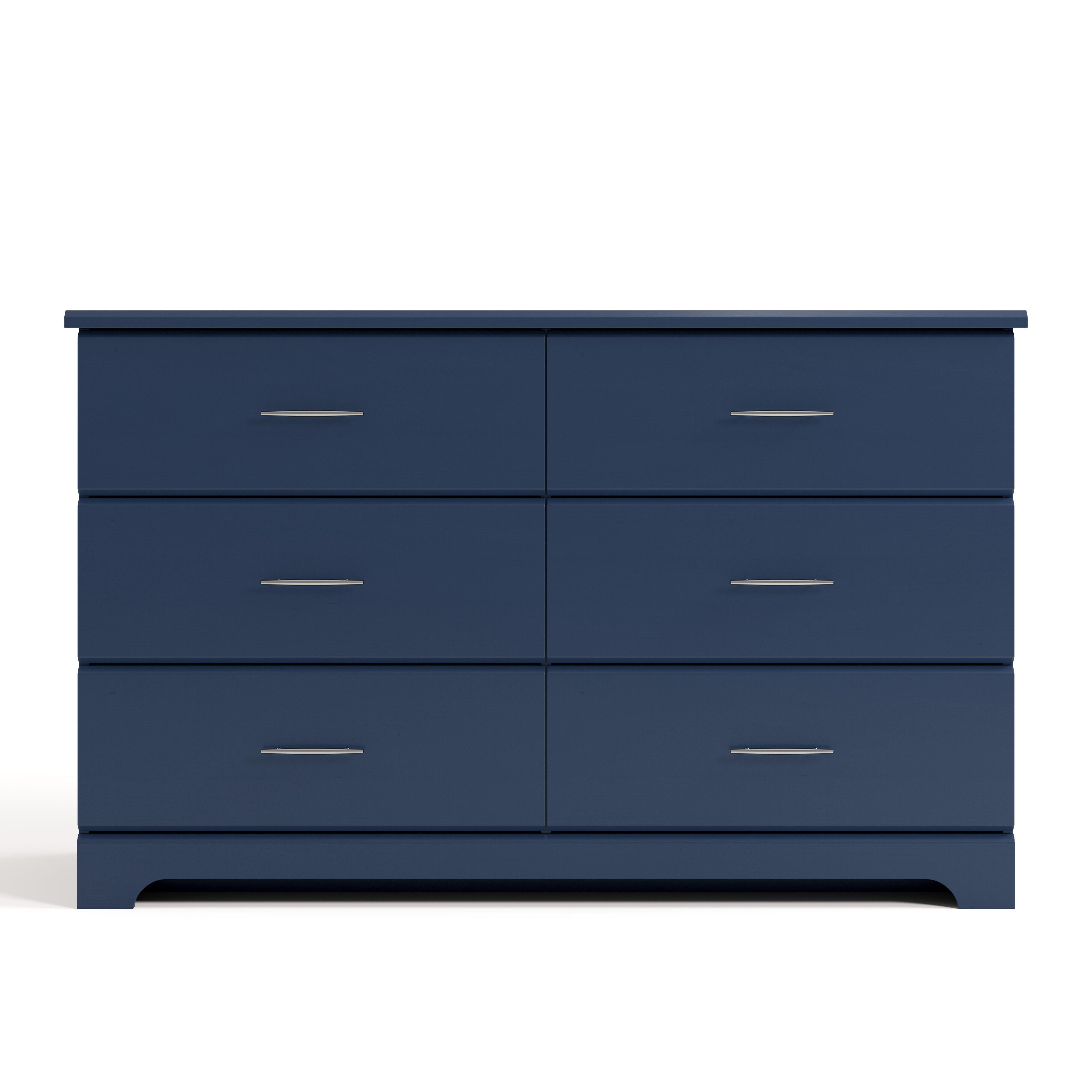 Storkcraft Brookside 6 Drawer Double Dresser, Midnight Blue, large