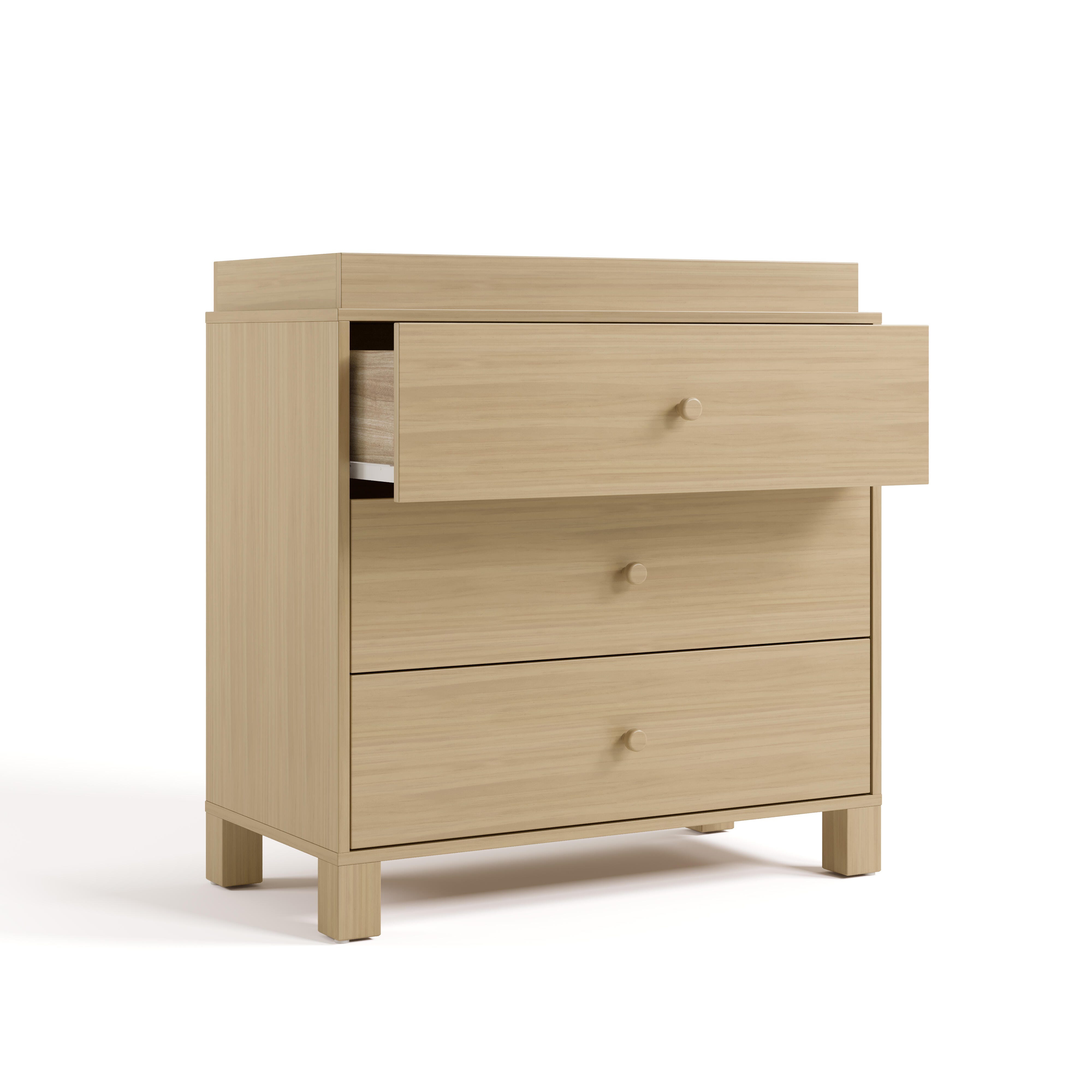 Storkcraft California 3 Drawer Chest with Changing Topper, Driftwood, large