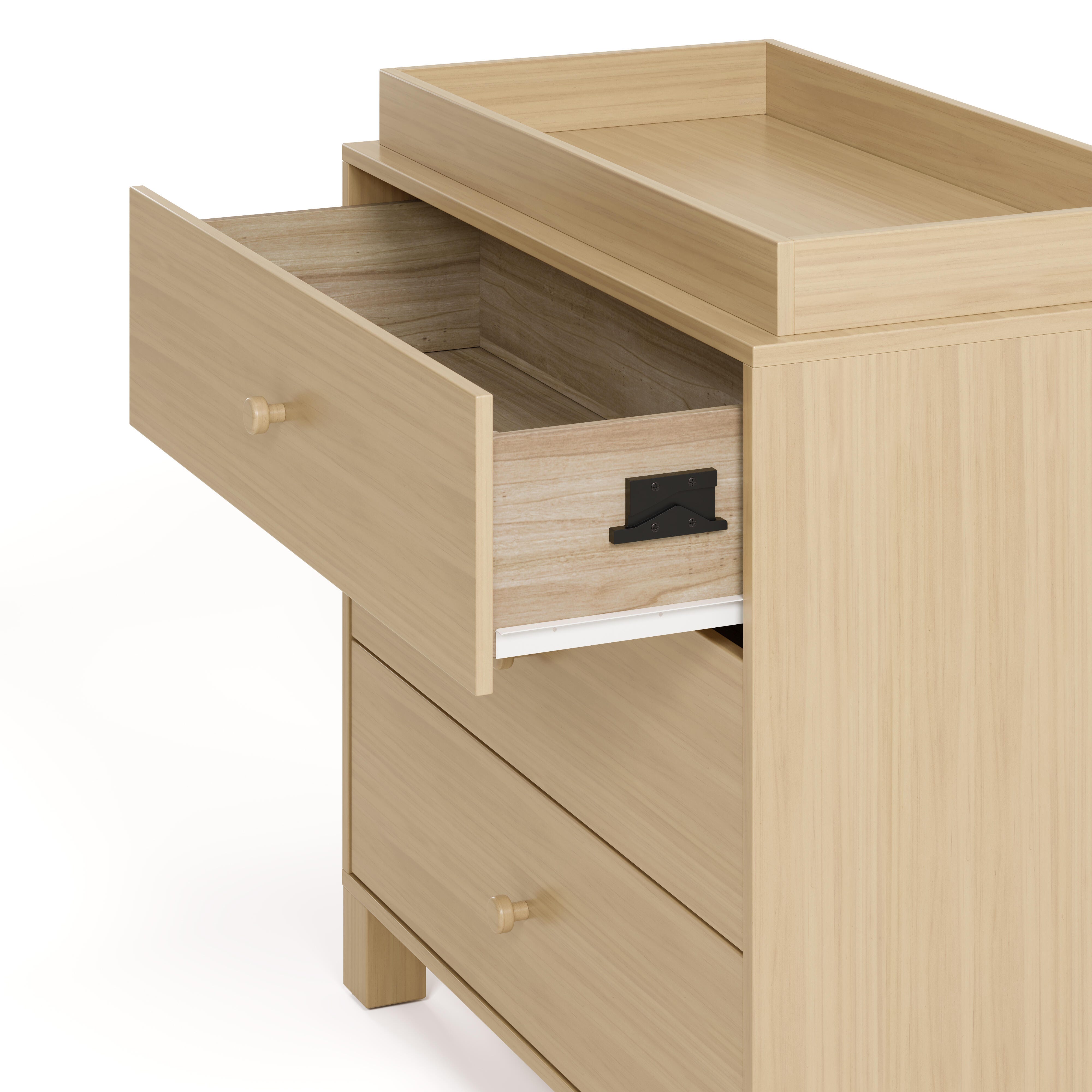 Storkcraft California 3 Drawer Chest with Changing Topper, Driftwood, large