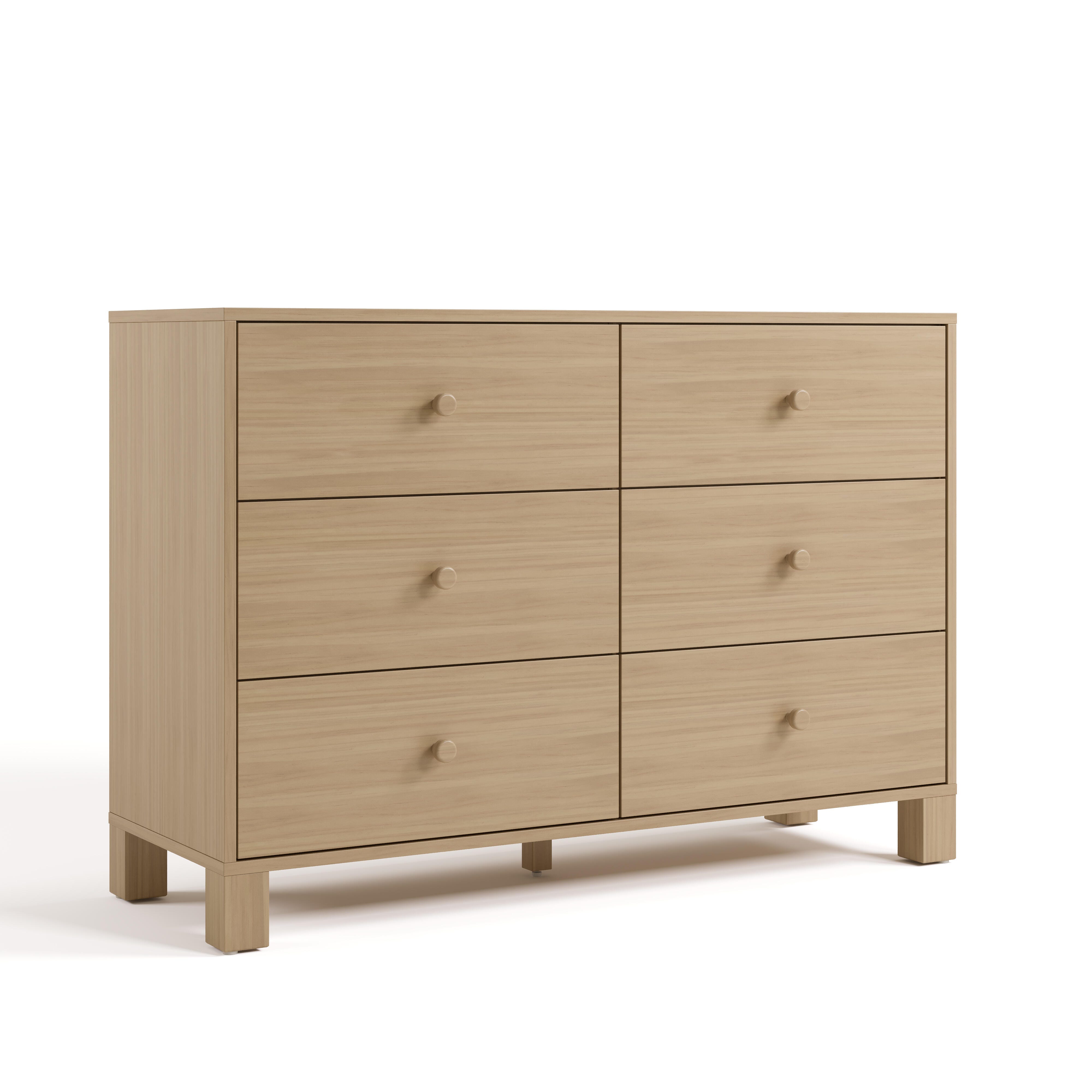 Storkcraft California 6 Drawer Double Dresser, , large