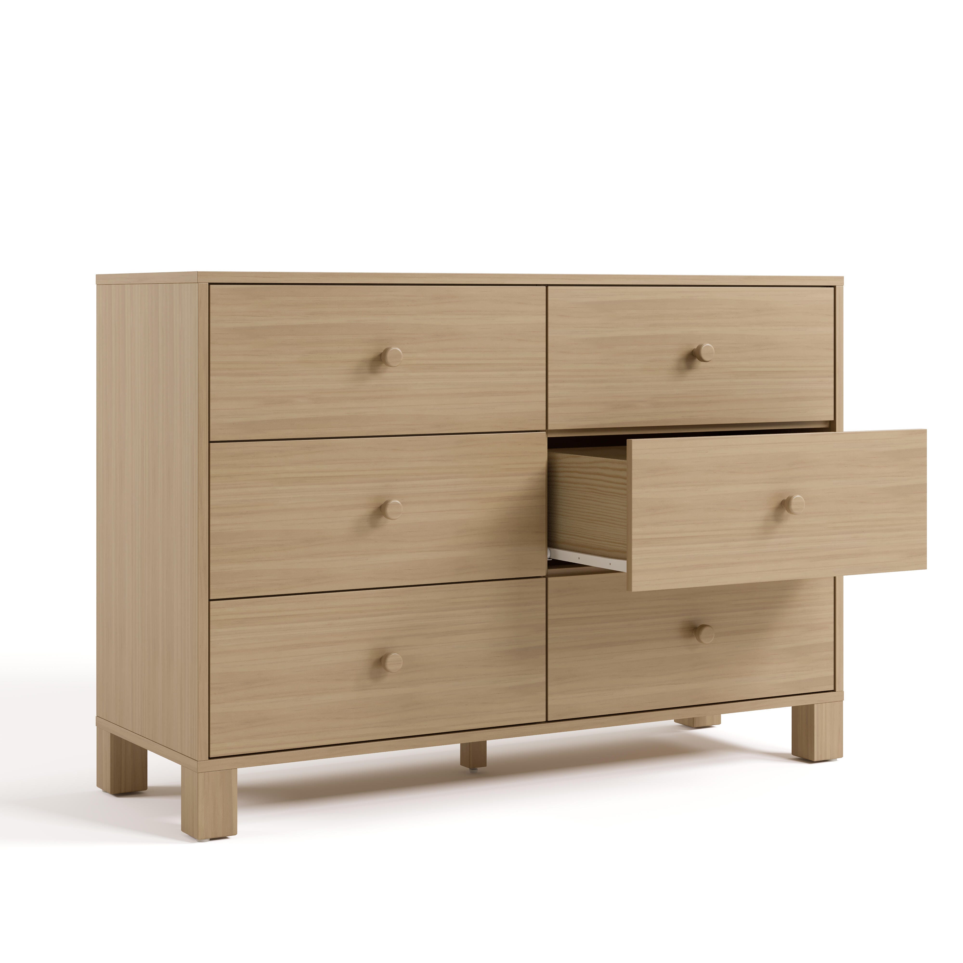 Storkcraft California 6 Drawer Double Dresser, , large