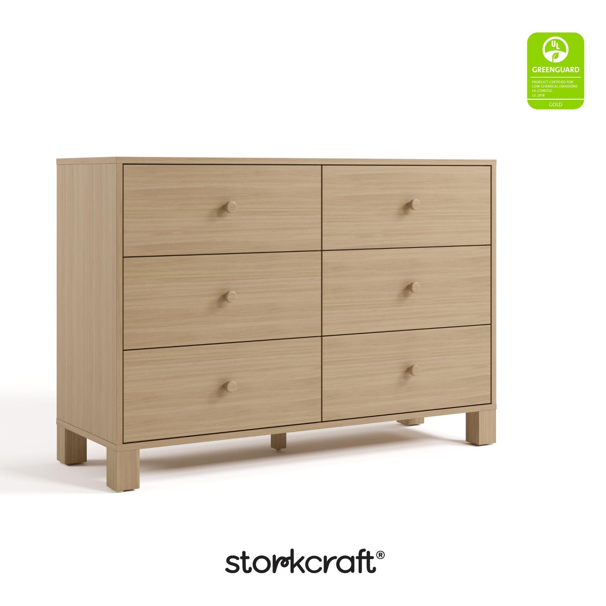 Storkcraft California 6 Drawer Double Dresser, , large