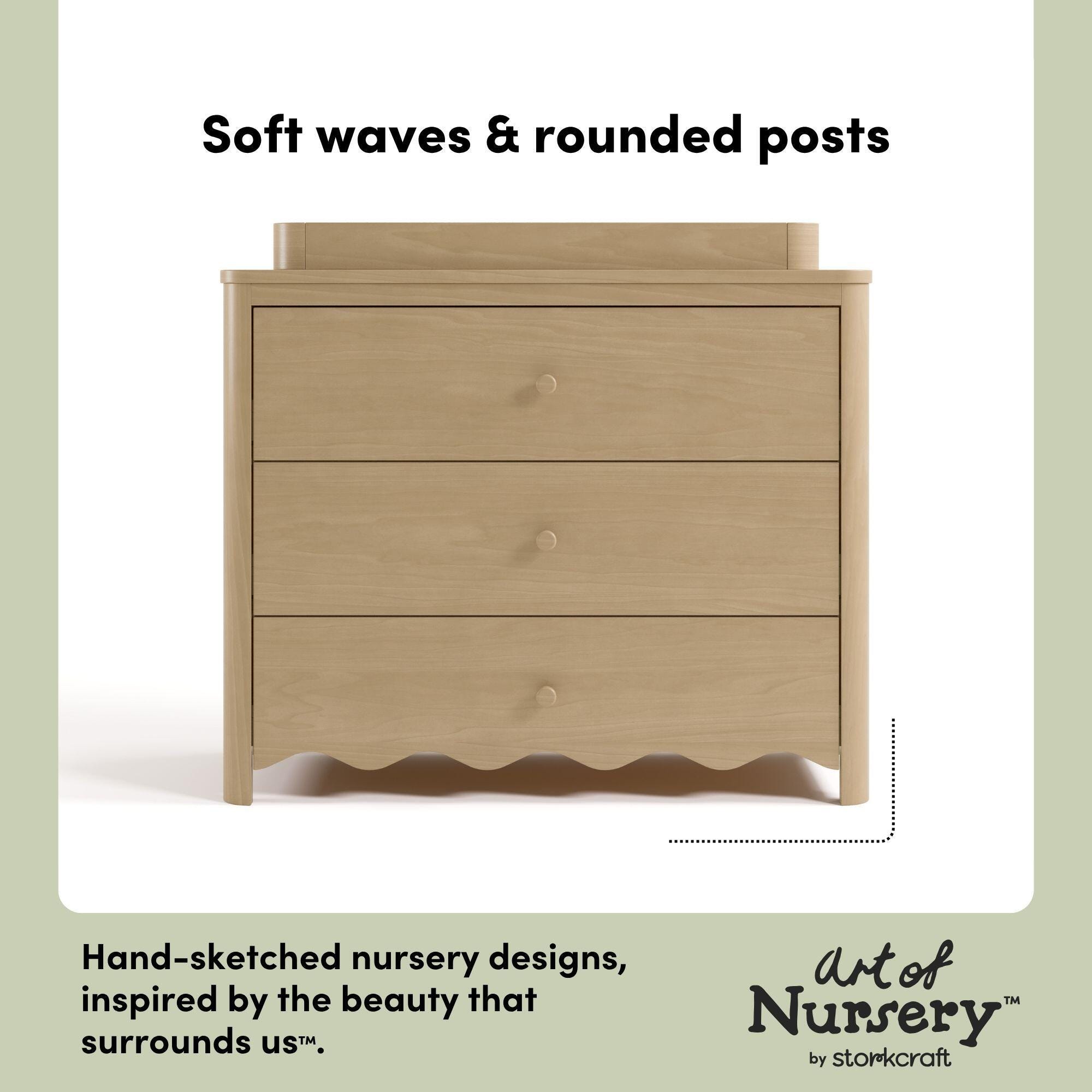 Storkcraft Casablanca 3 Drawer Chest with Removable Changing Topper, Driftwood, large