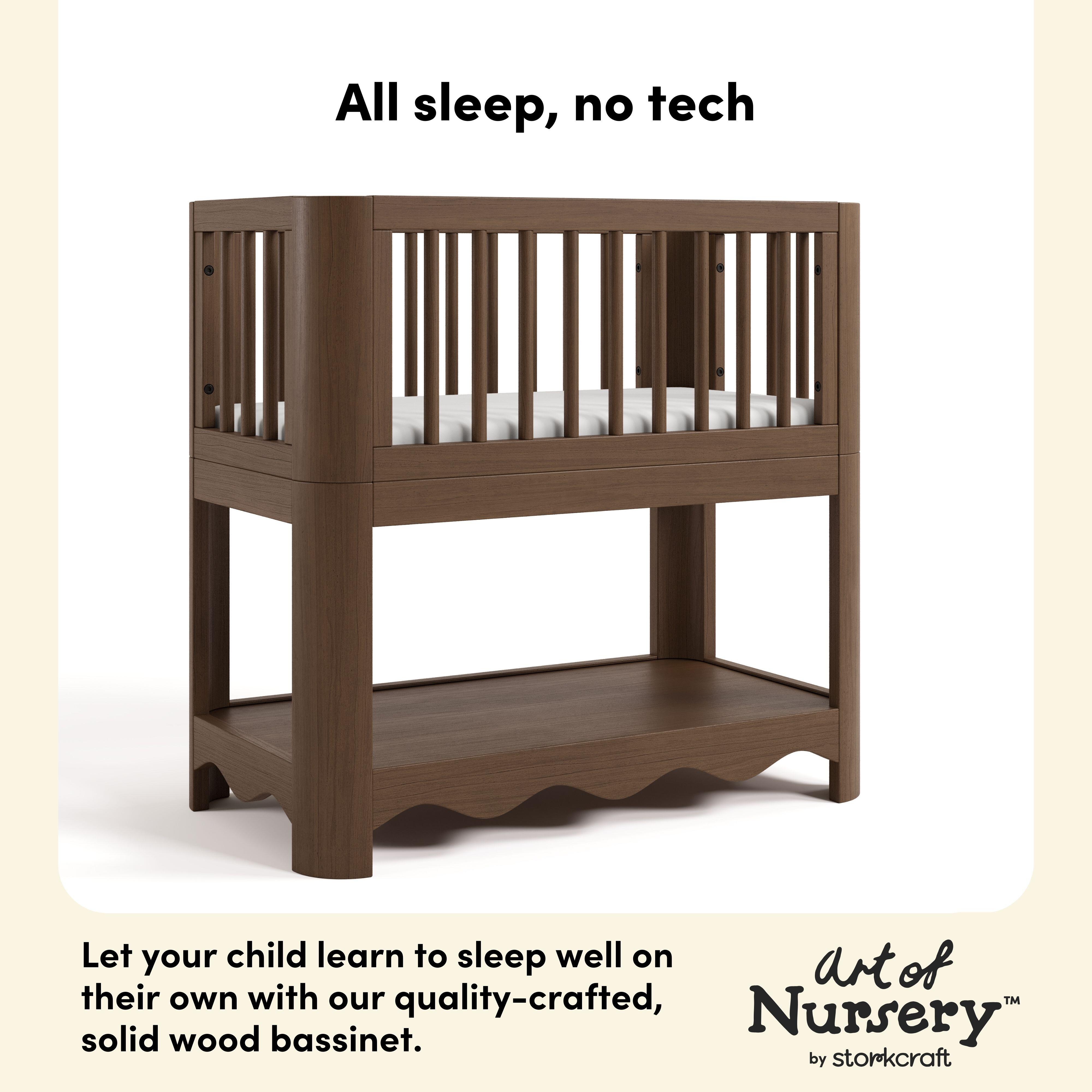 Storkcraft Casablanca 3-in-1 Convertible Bassinet, Hazelnut, large