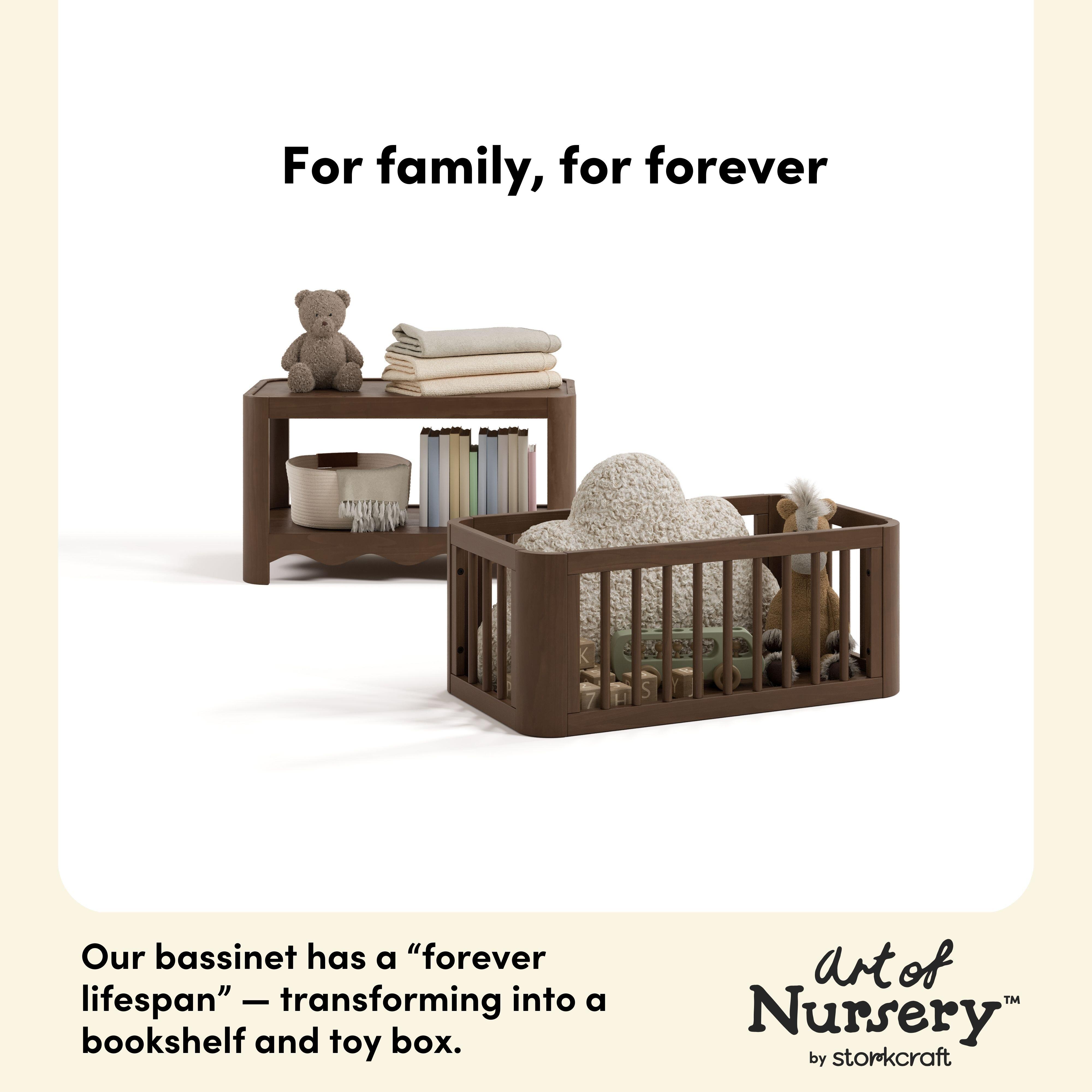Storkcraft Casablanca 3-in-1 Convertible Bassinet, Hazelnut, large