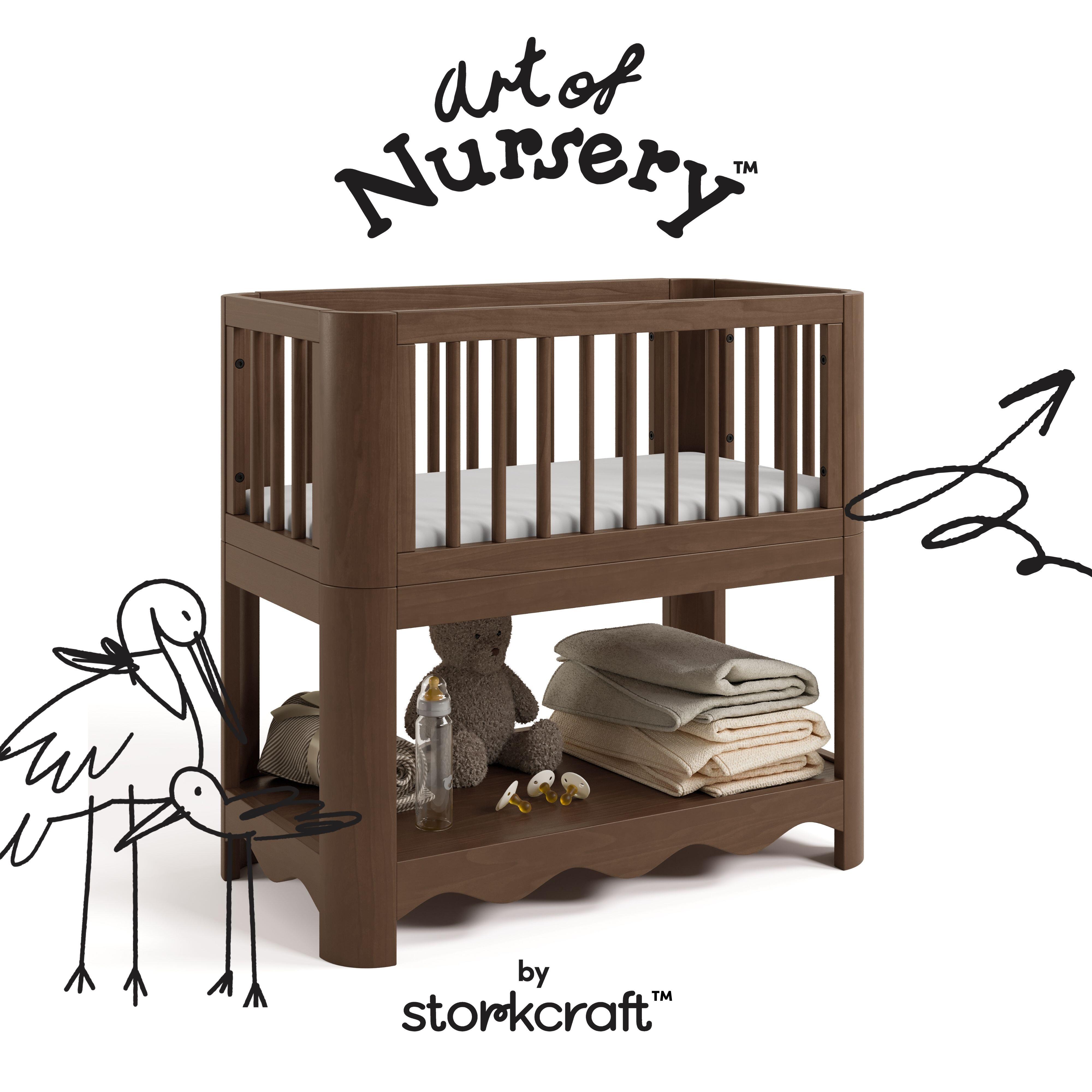 Storkcraft Casablanca 3-in-1 Convertible Bassinet, Hazelnut, large