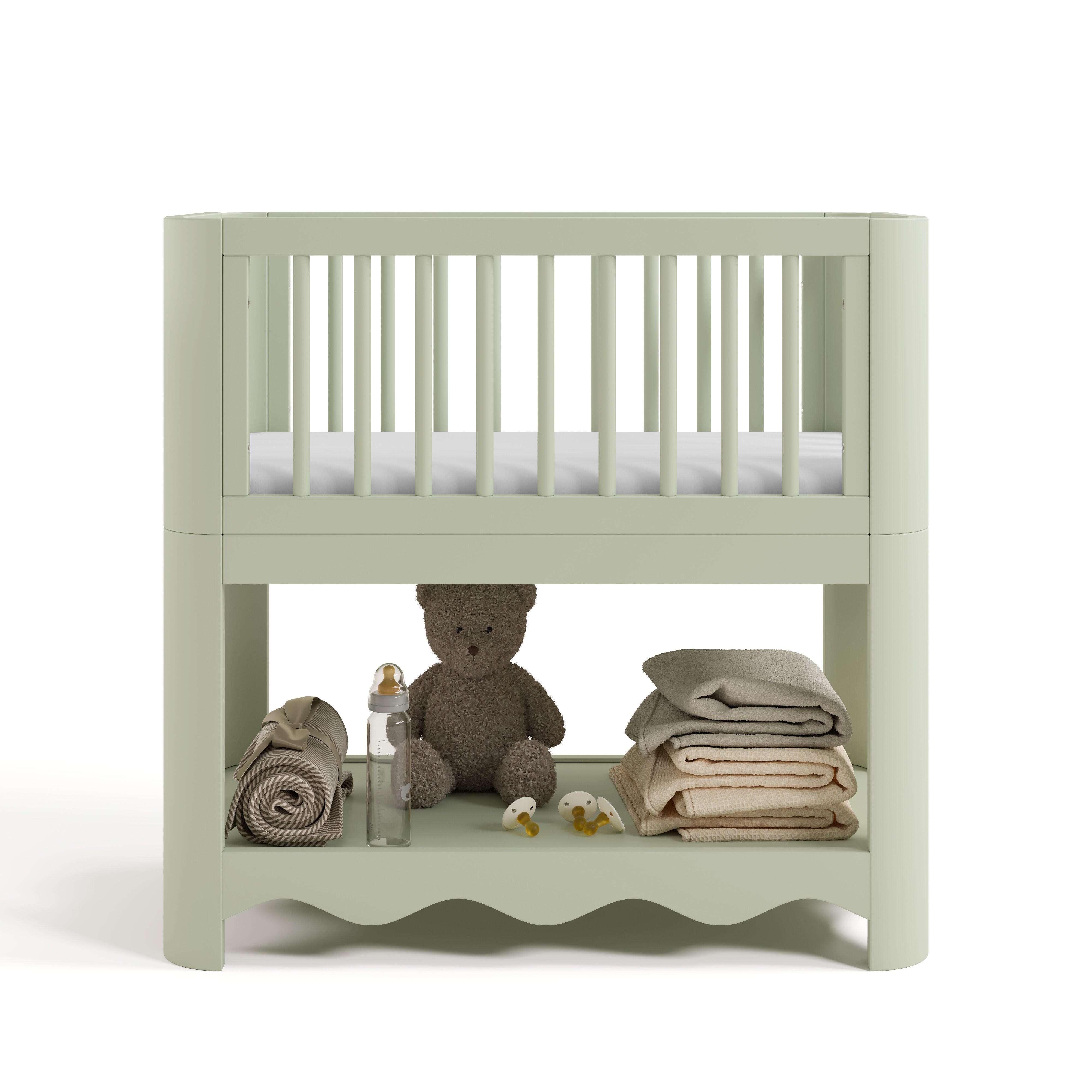 Storkcraft Casablanca 3-in-1 Convertible Bassinet, Sage, large