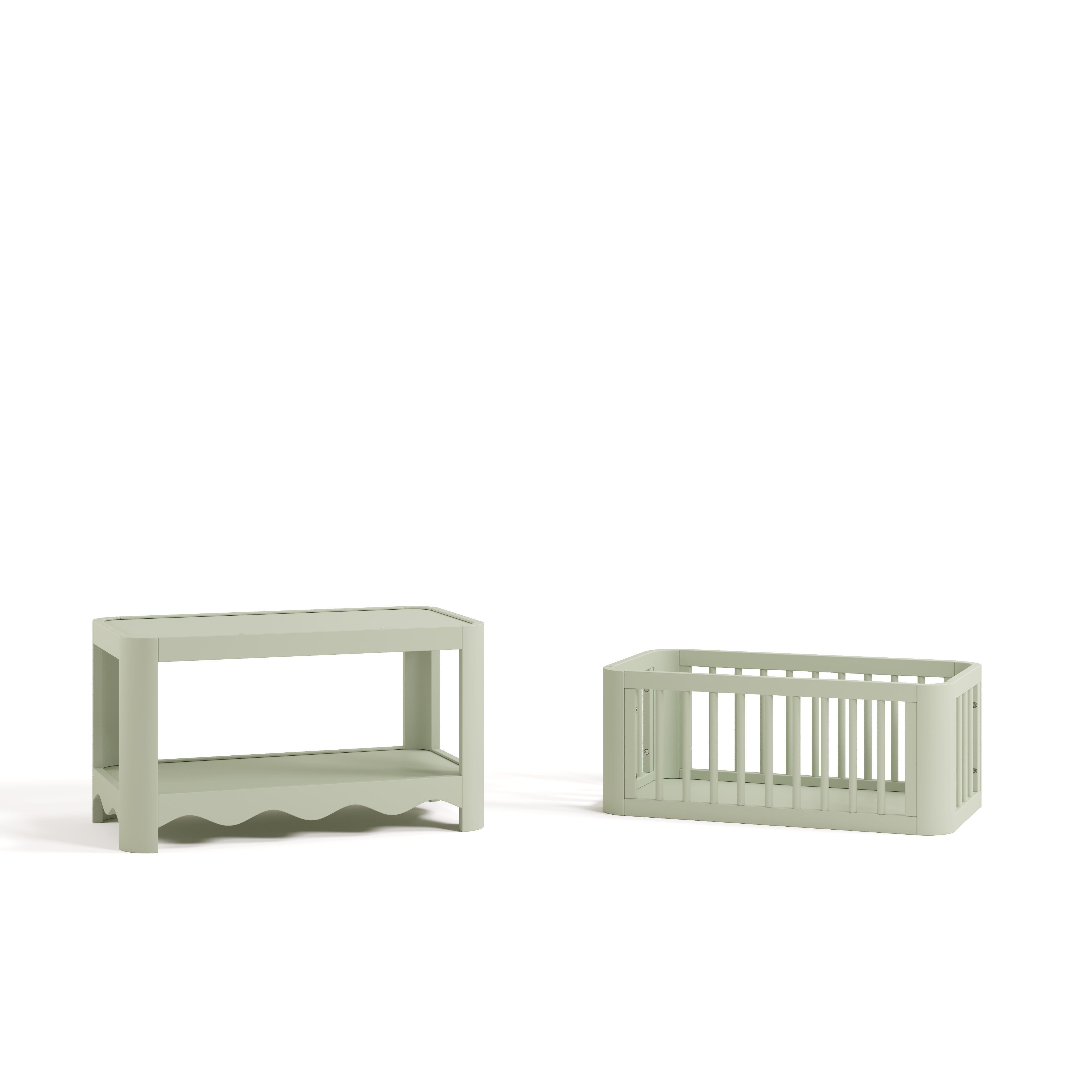 Storkcraft Casablanca 3-in-1 Convertible Bassinet, Sage, large