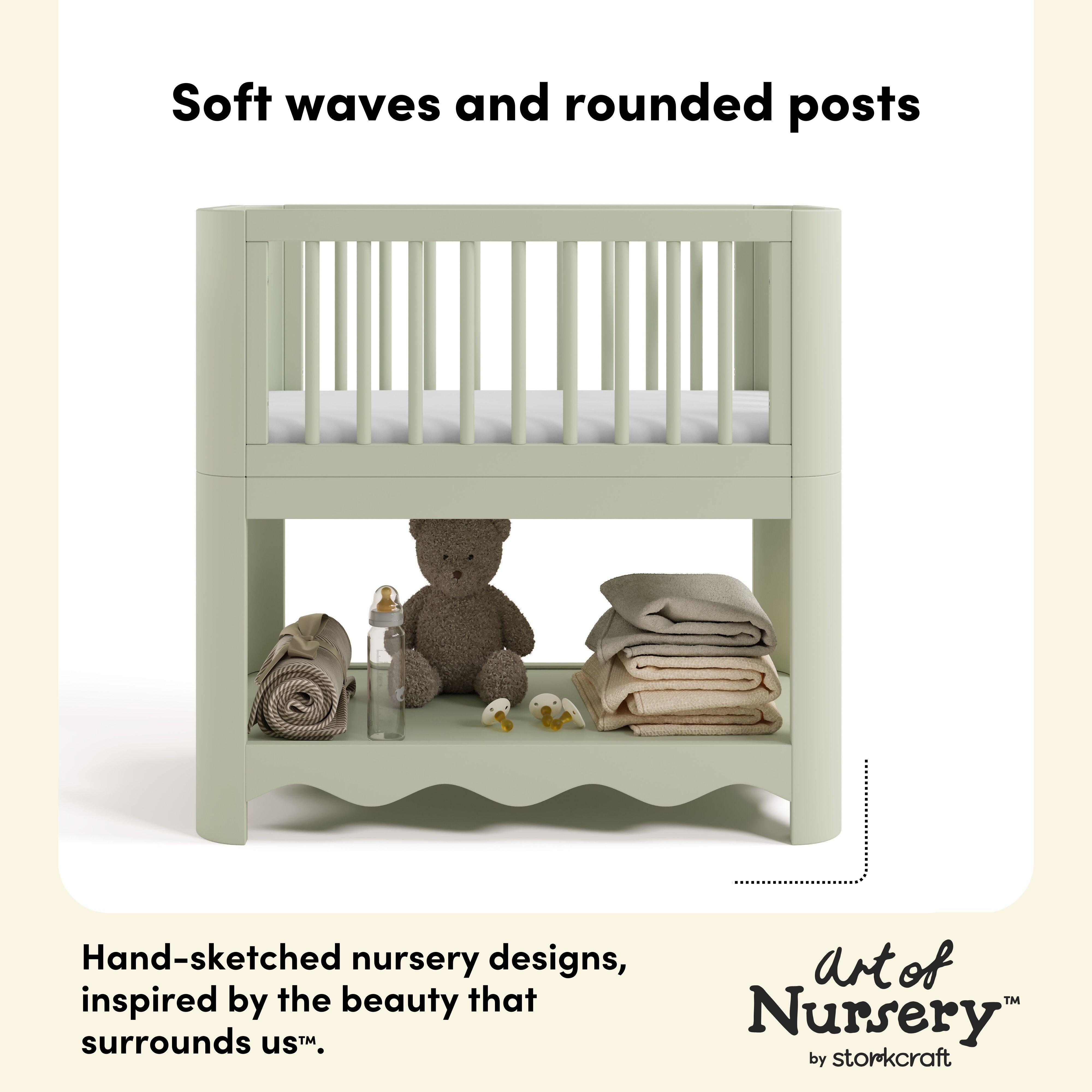 Storkcraft Casablanca 3-in-1 Convertible Bassinet, Sage, large