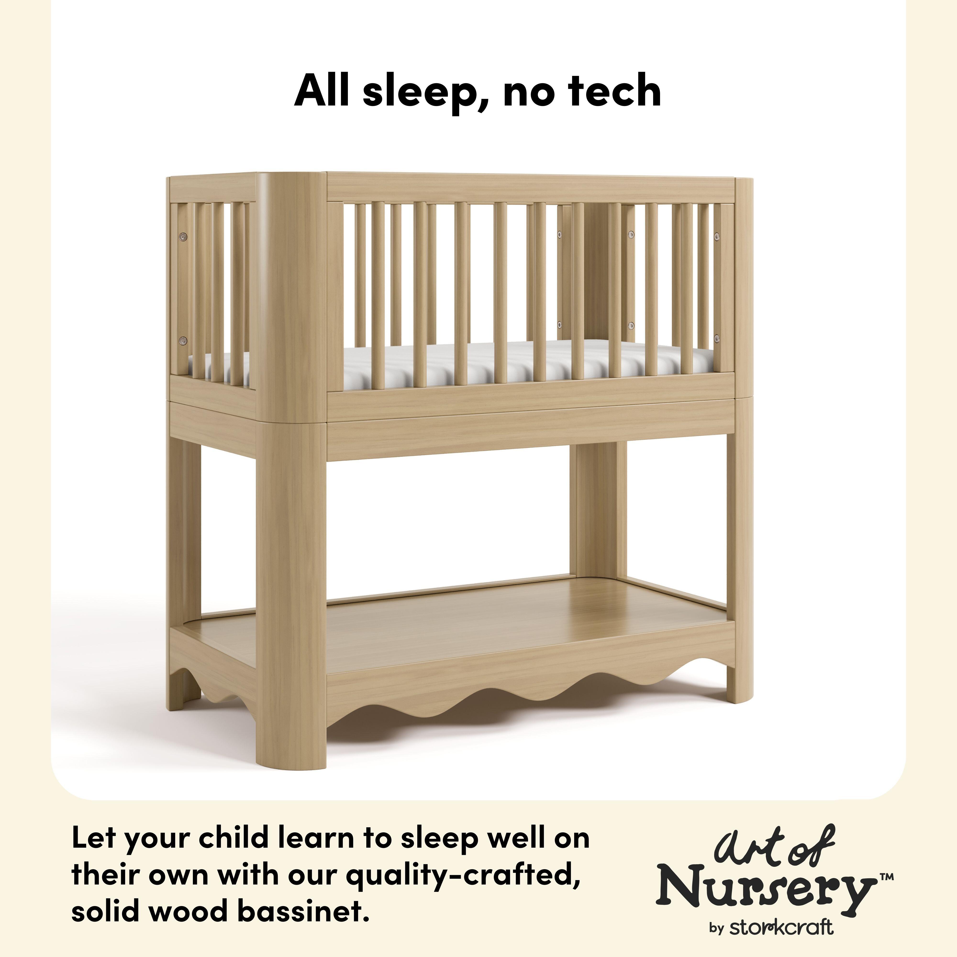 Storkcraft Casablanca 3-in-1 Convertible Bassinet, Driftwood, large