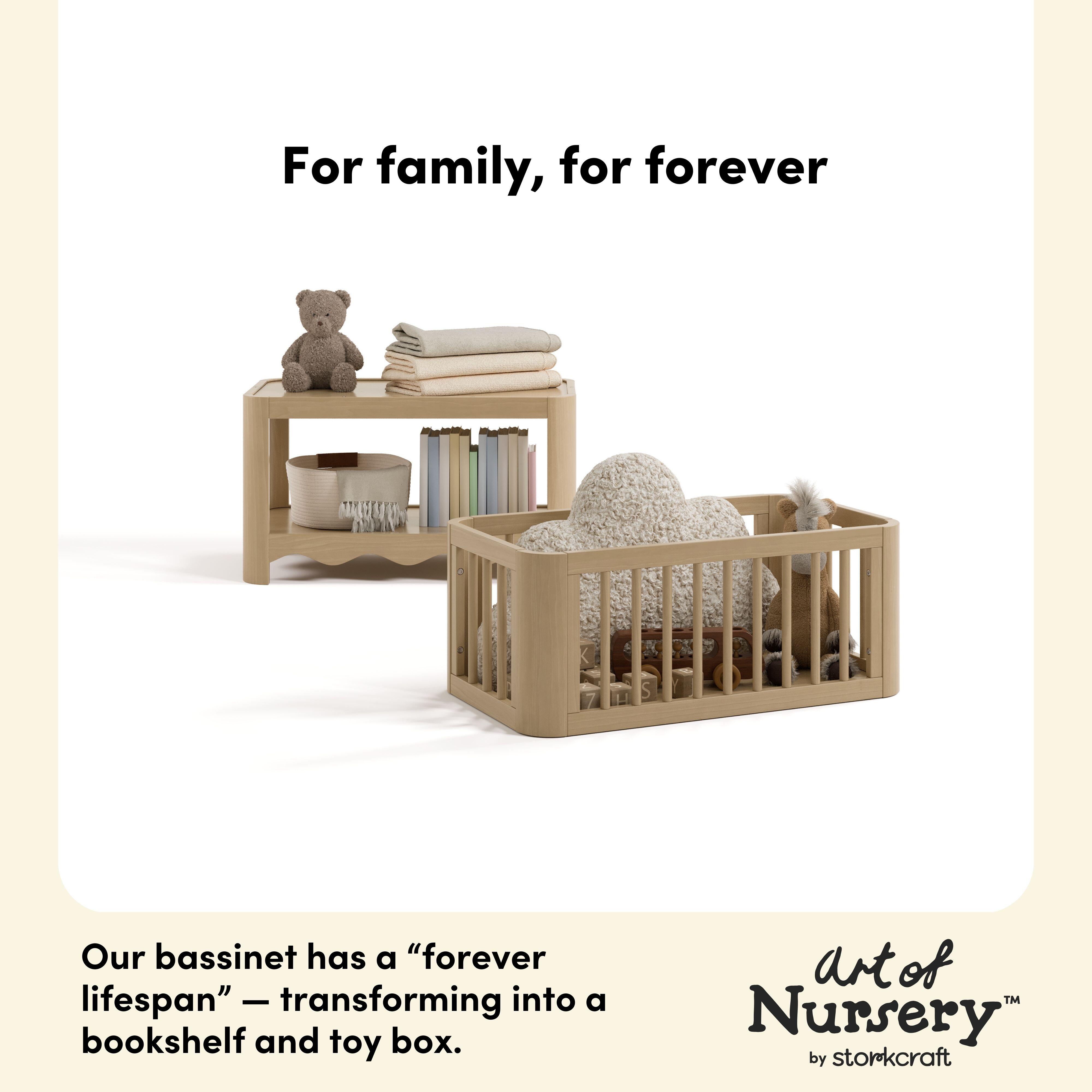 Storkcraft Casablanca 3-in-1 Convertible Bassinet, Driftwood, large