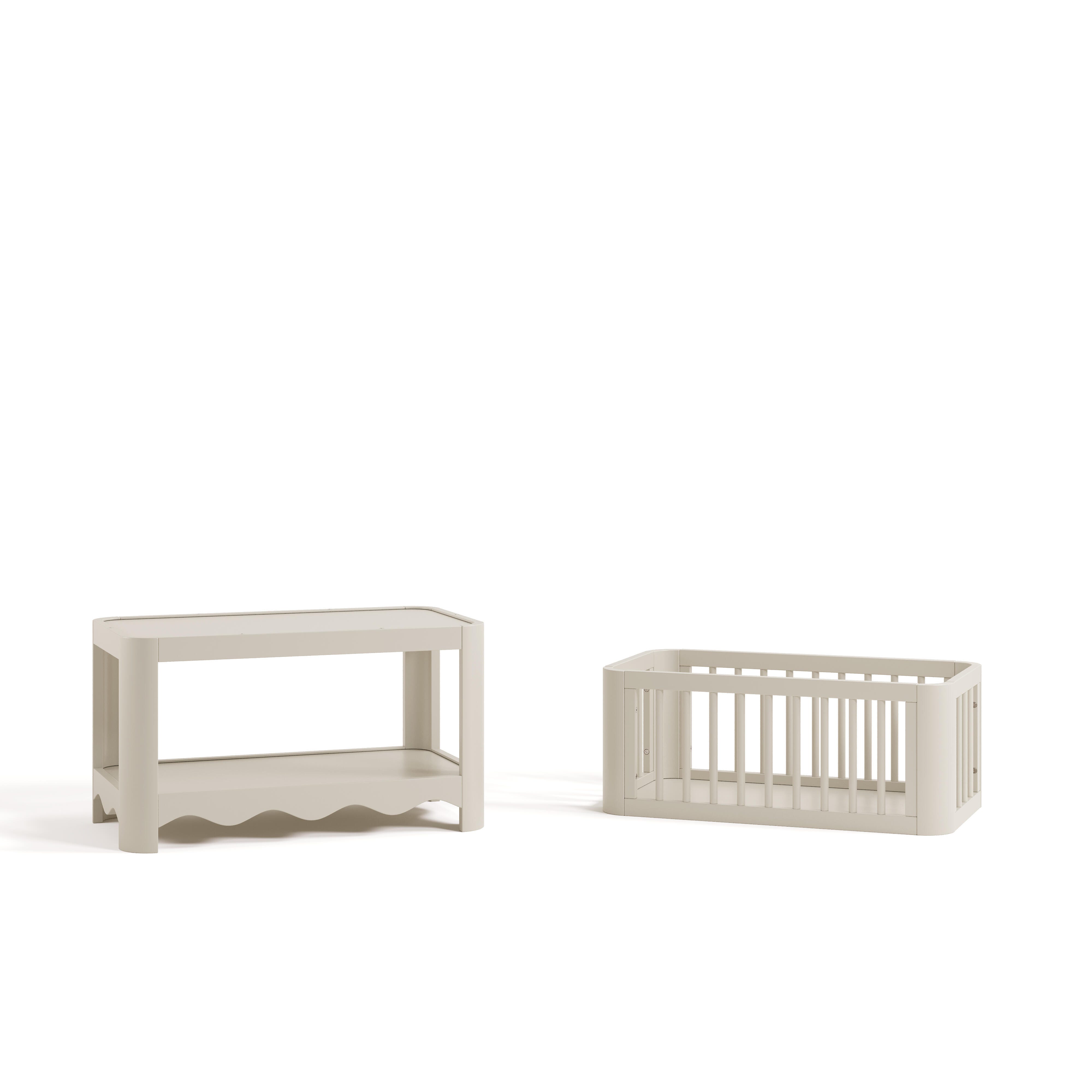Storkcraft Casablanca 3-in-1 Convertible Bassinet, Frosted Oat, large