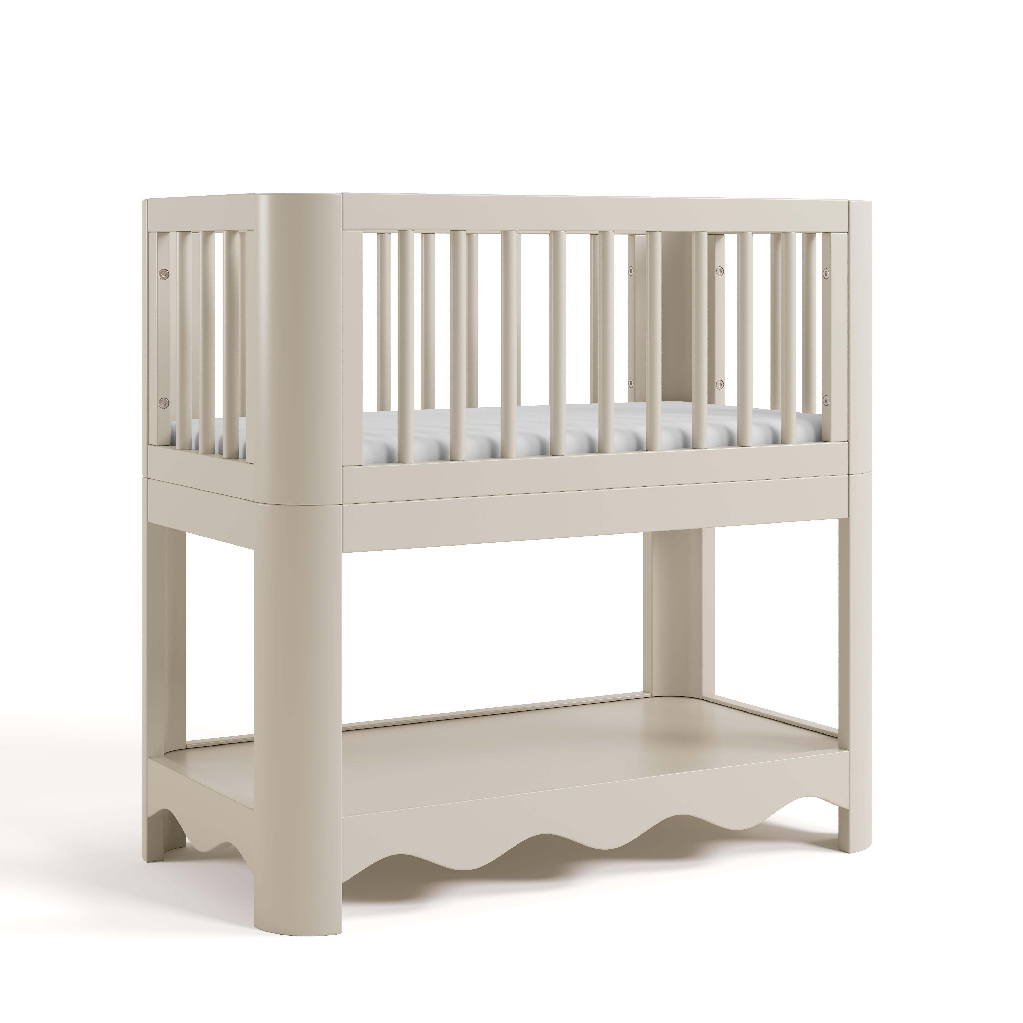Storkcraft Casablanca 3-in-1 Convertible Bassinet, Frosted Oat, large