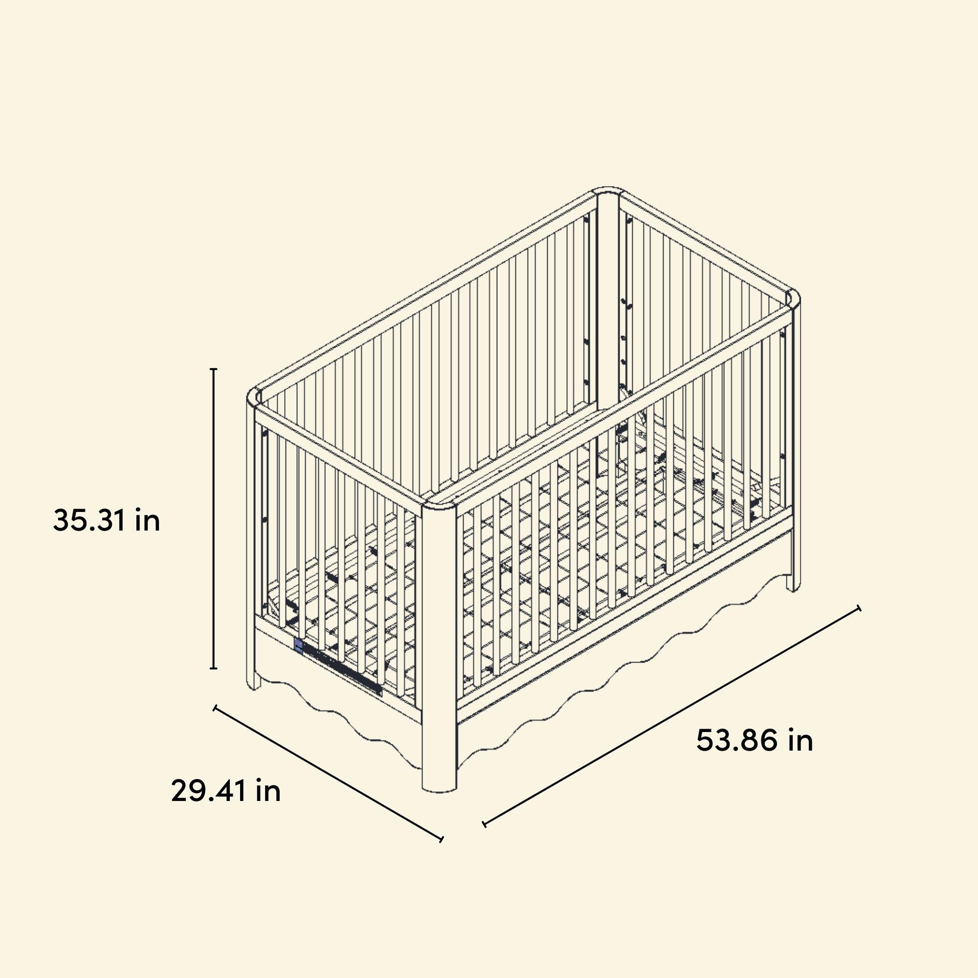 Storkcraft Casablanca 5-in-1 Convertible Crib With Storage Drawer, Blush, large