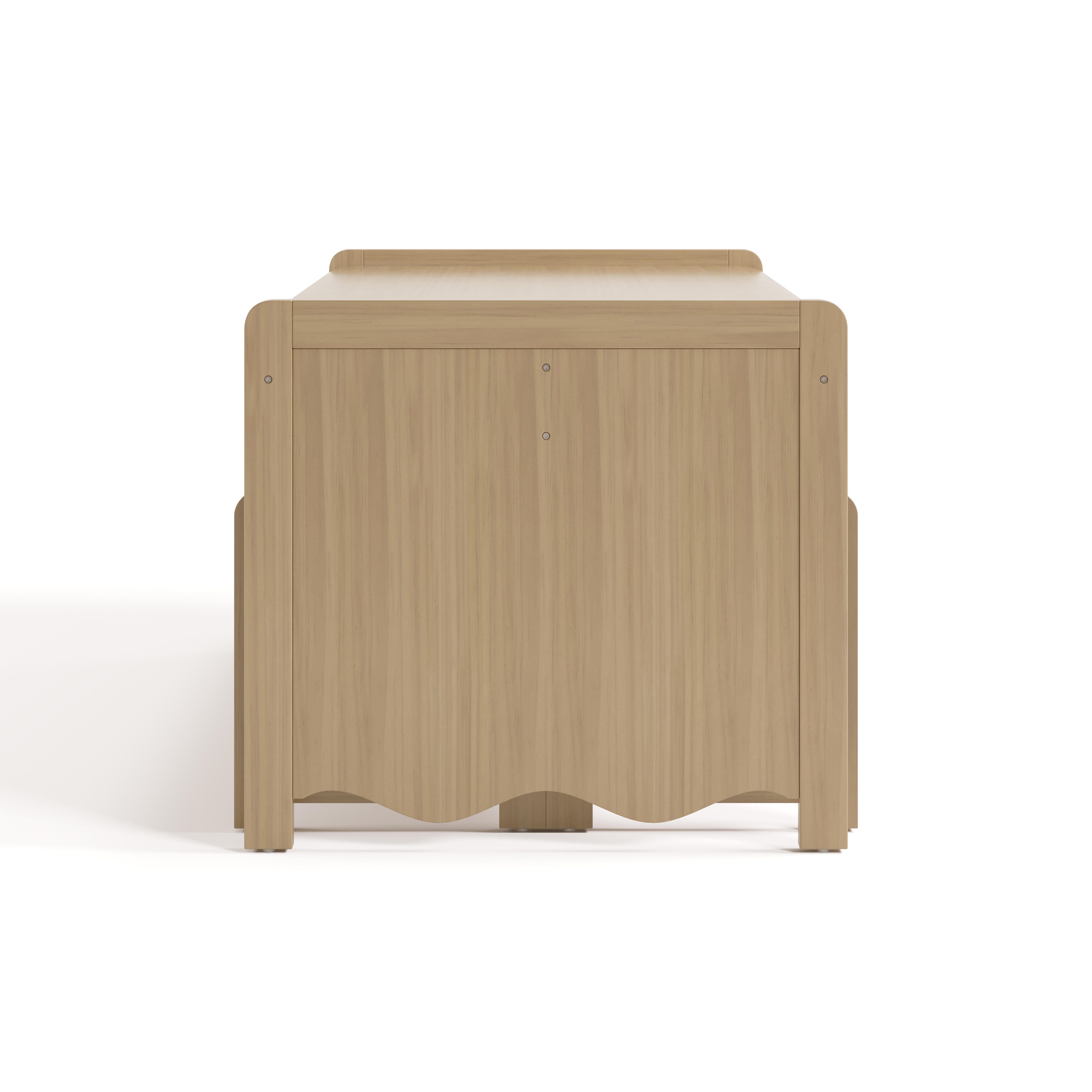 Storkcraft Casablanca Kids Table and Bench Set, Driftwood, large