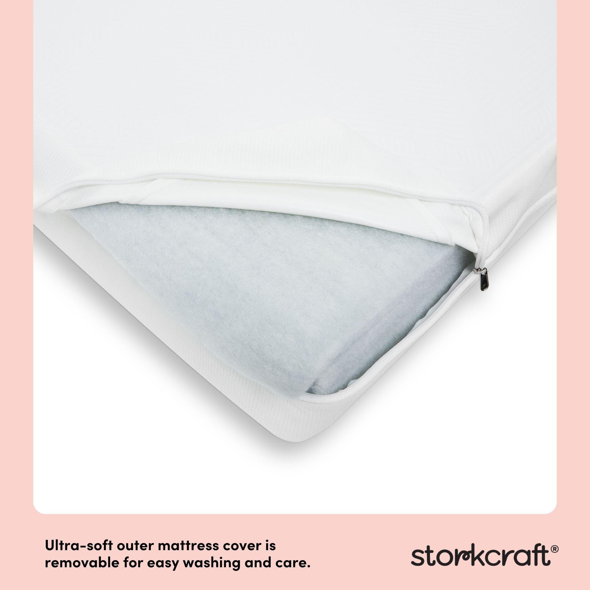 Storkcraft Grow-with-Me Dual-Sided Crib & Toddler Mattress, , rollover
