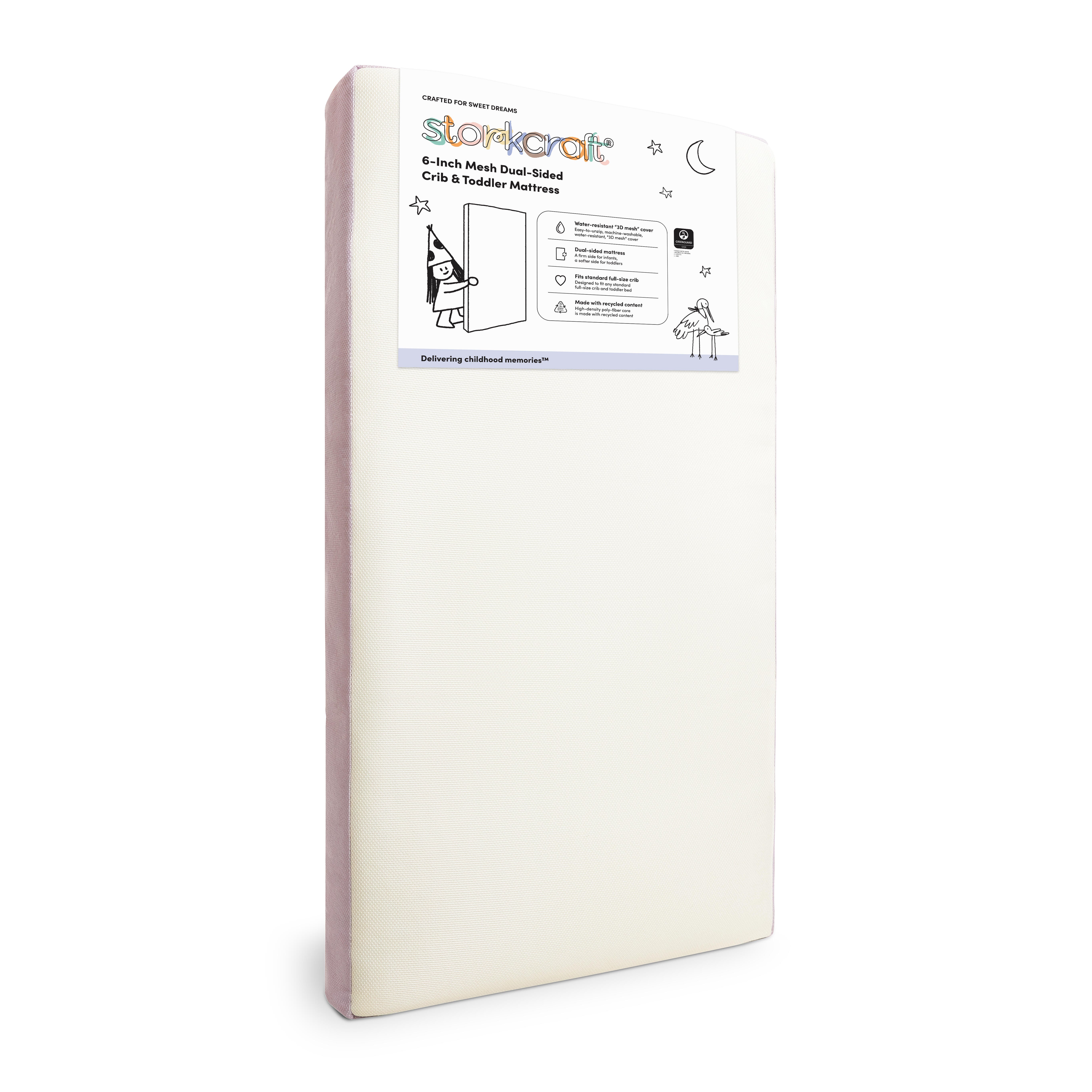 Storkcraft Grow-with-Me Dual-Sided Crib & Toddler Mattress, , large