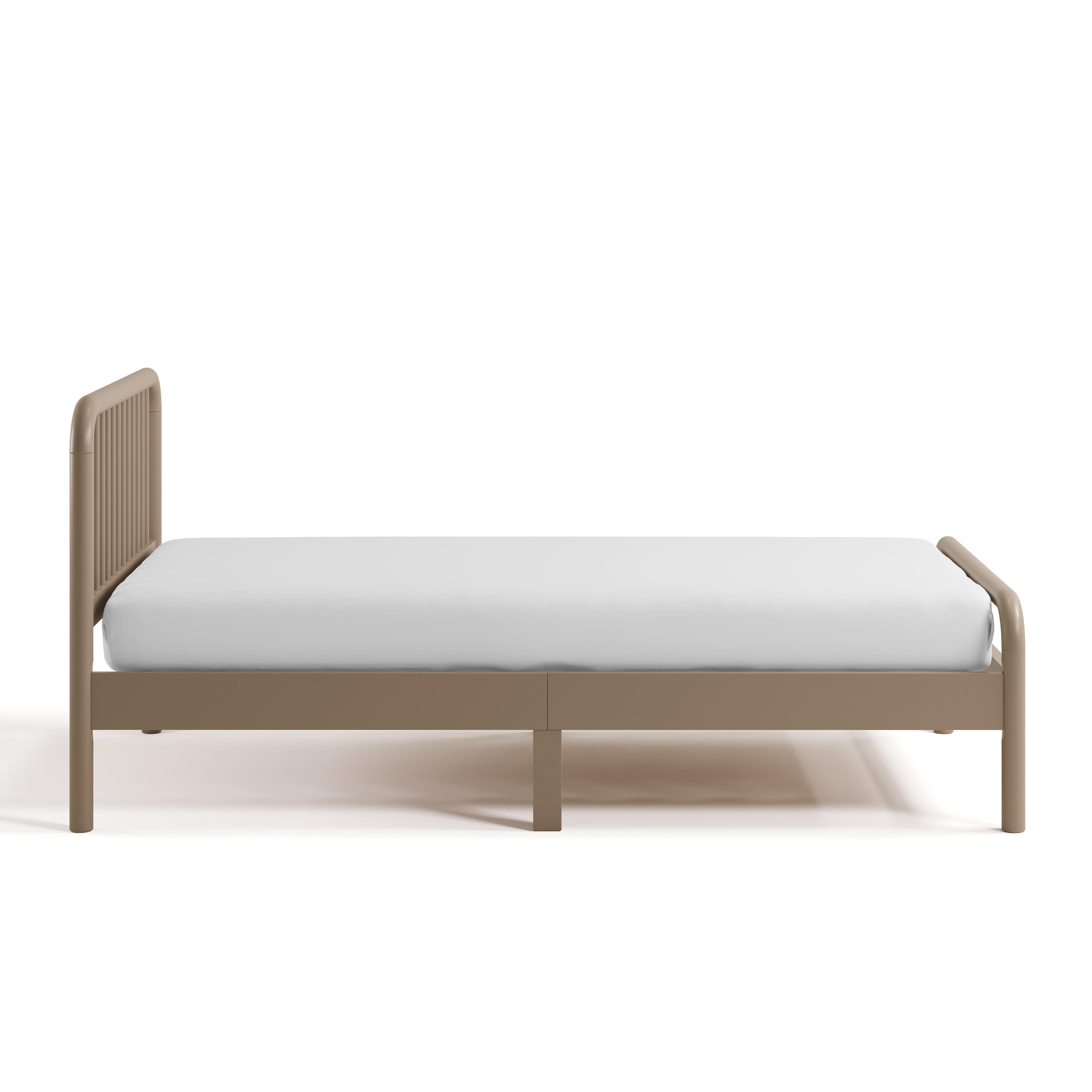 Storkcraft Porto Twin Panel Bed, Taupe, large