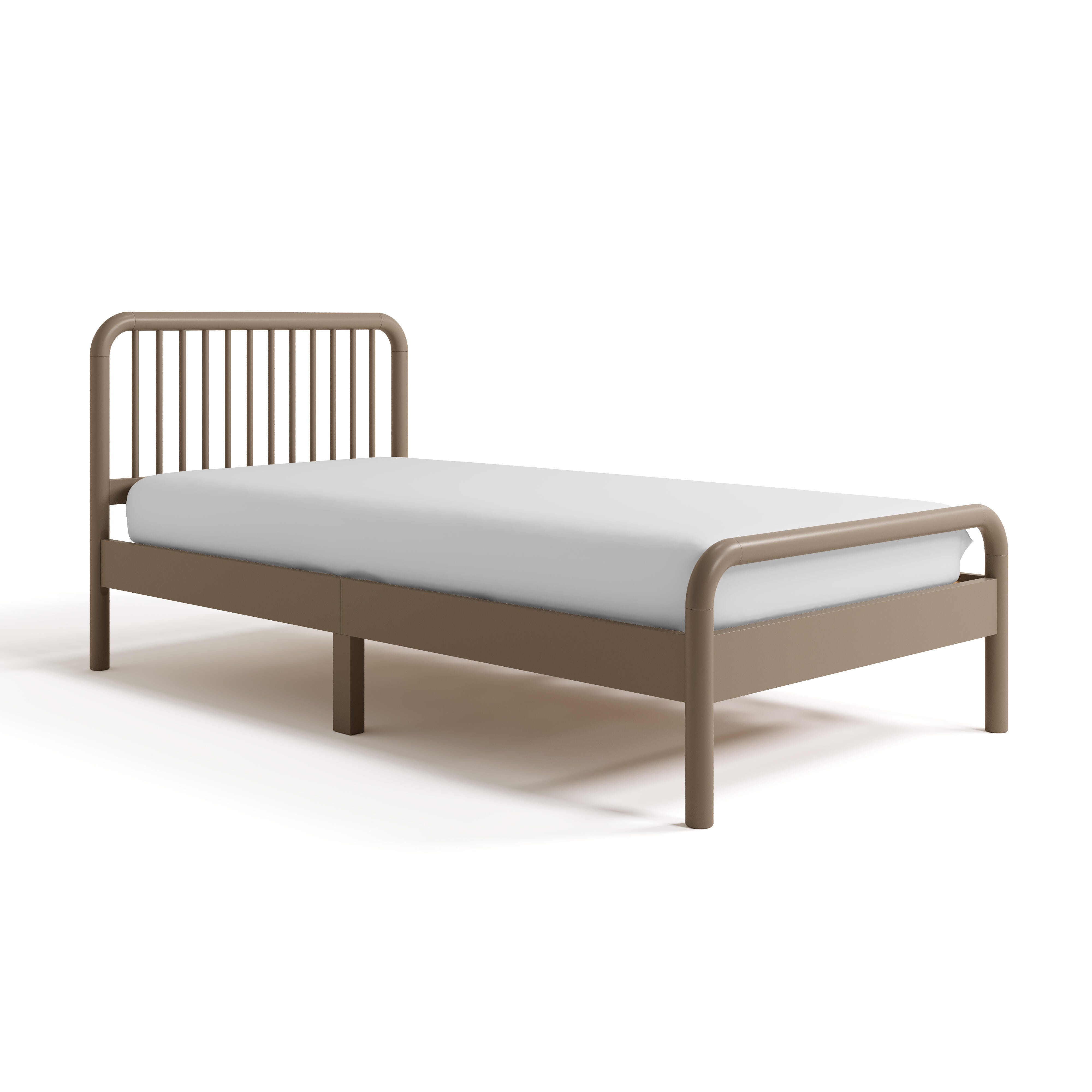Storkcraft Porto Twin Panel Bed, Taupe, large