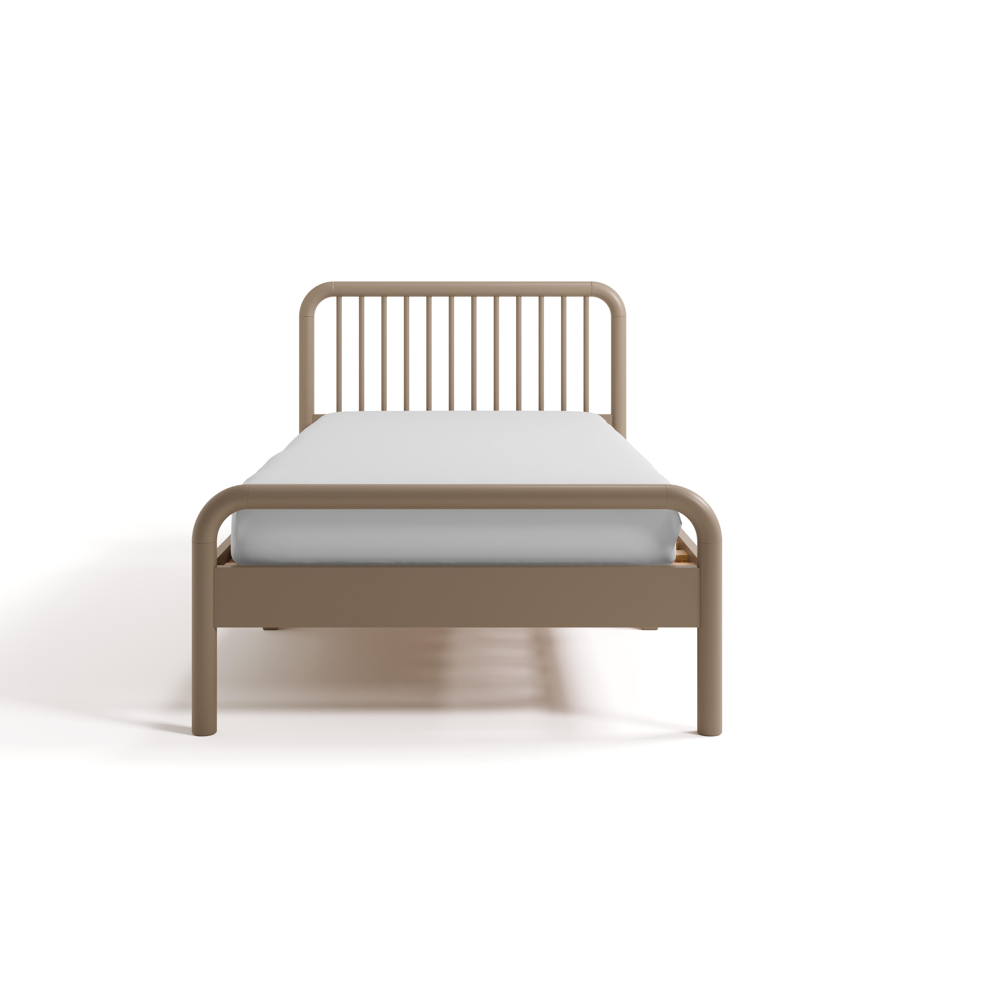 Storkcraft Porto Twin Panel Bed, Taupe, large