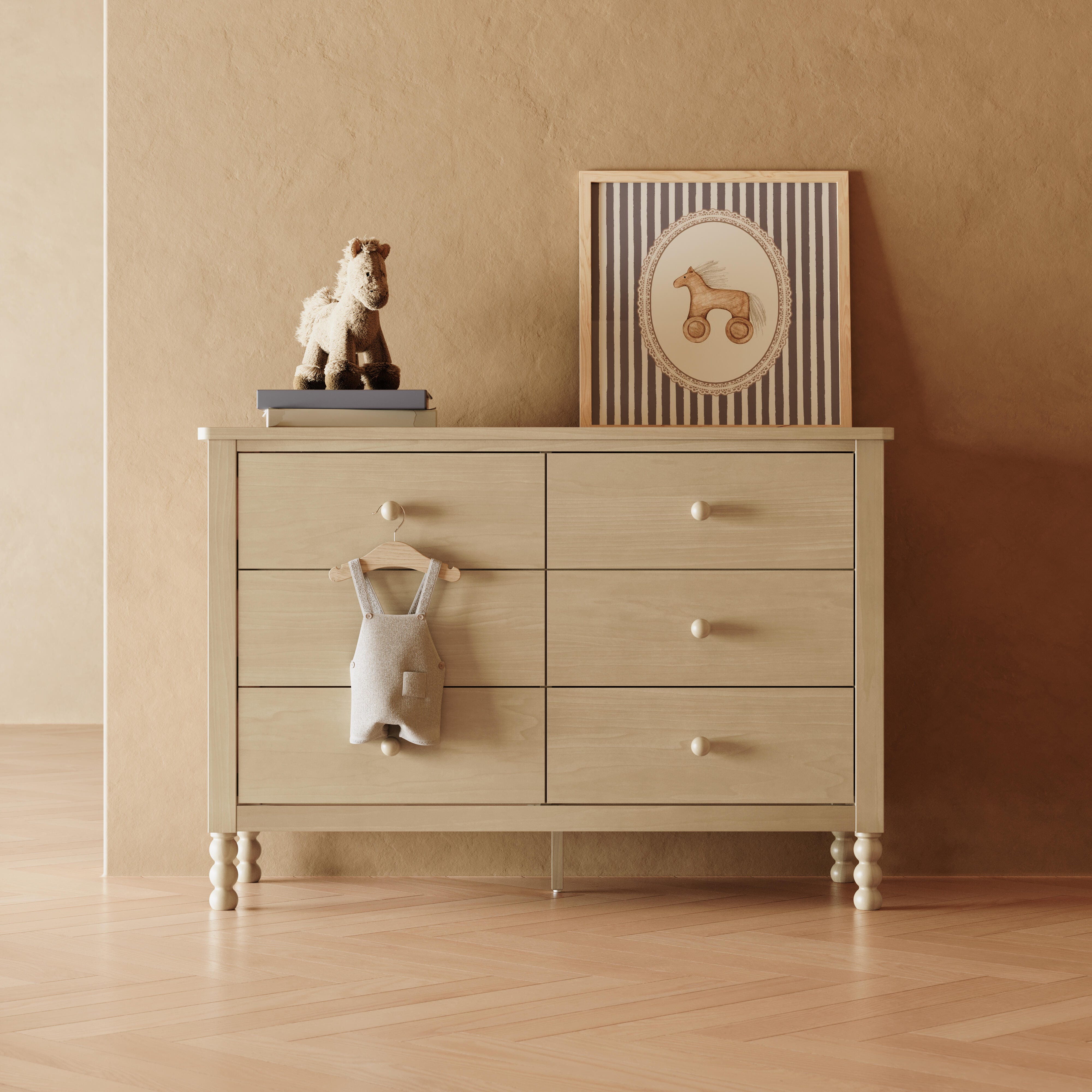 Storkcraft Rio 6 Drawer Double Dresser, Driftwood, rollover