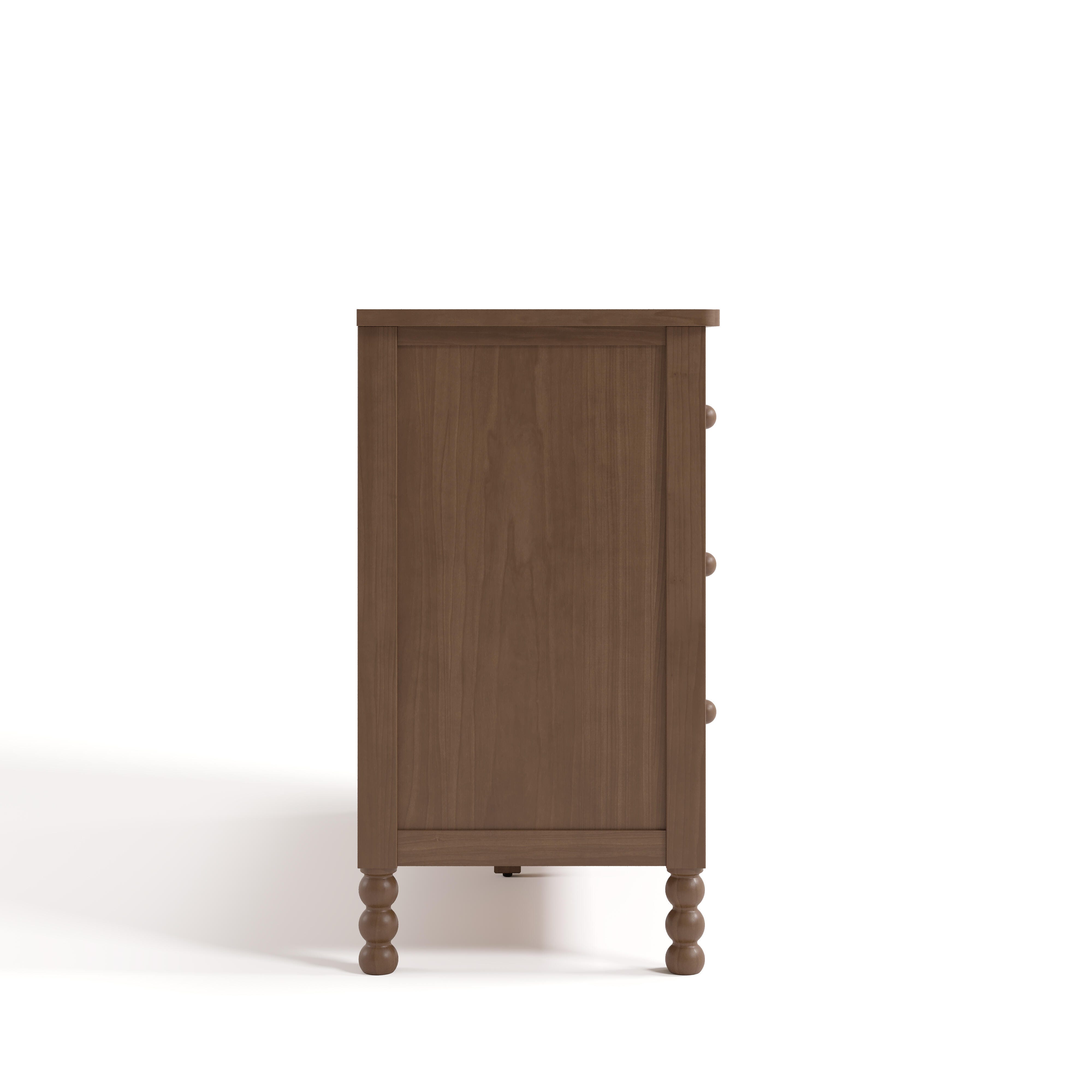 Storkcraft Rio 6 Drawer Double Dresser, Hazelnut, large