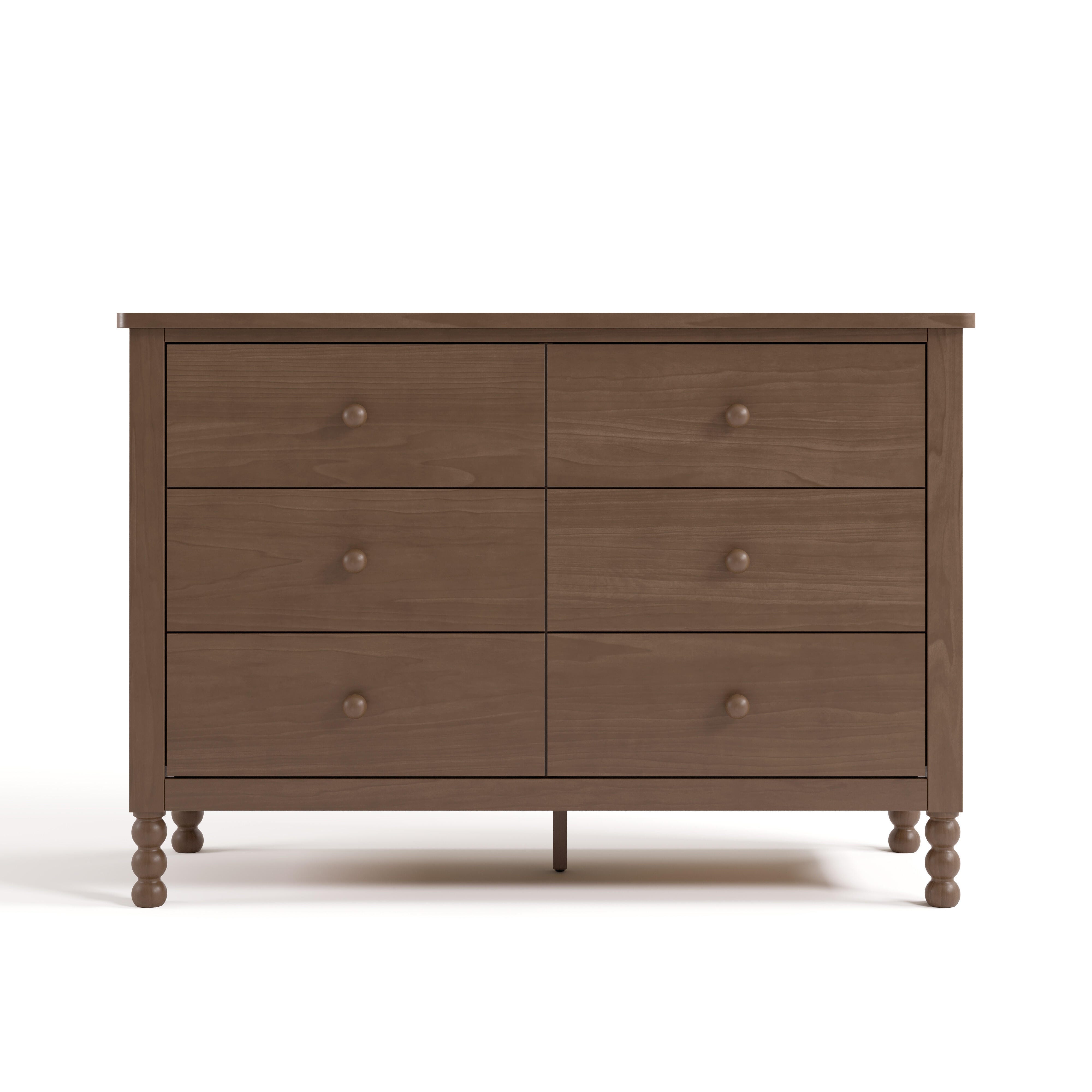 Storkcraft Rio 6 Drawer Double Dresser, Hazelnut, large