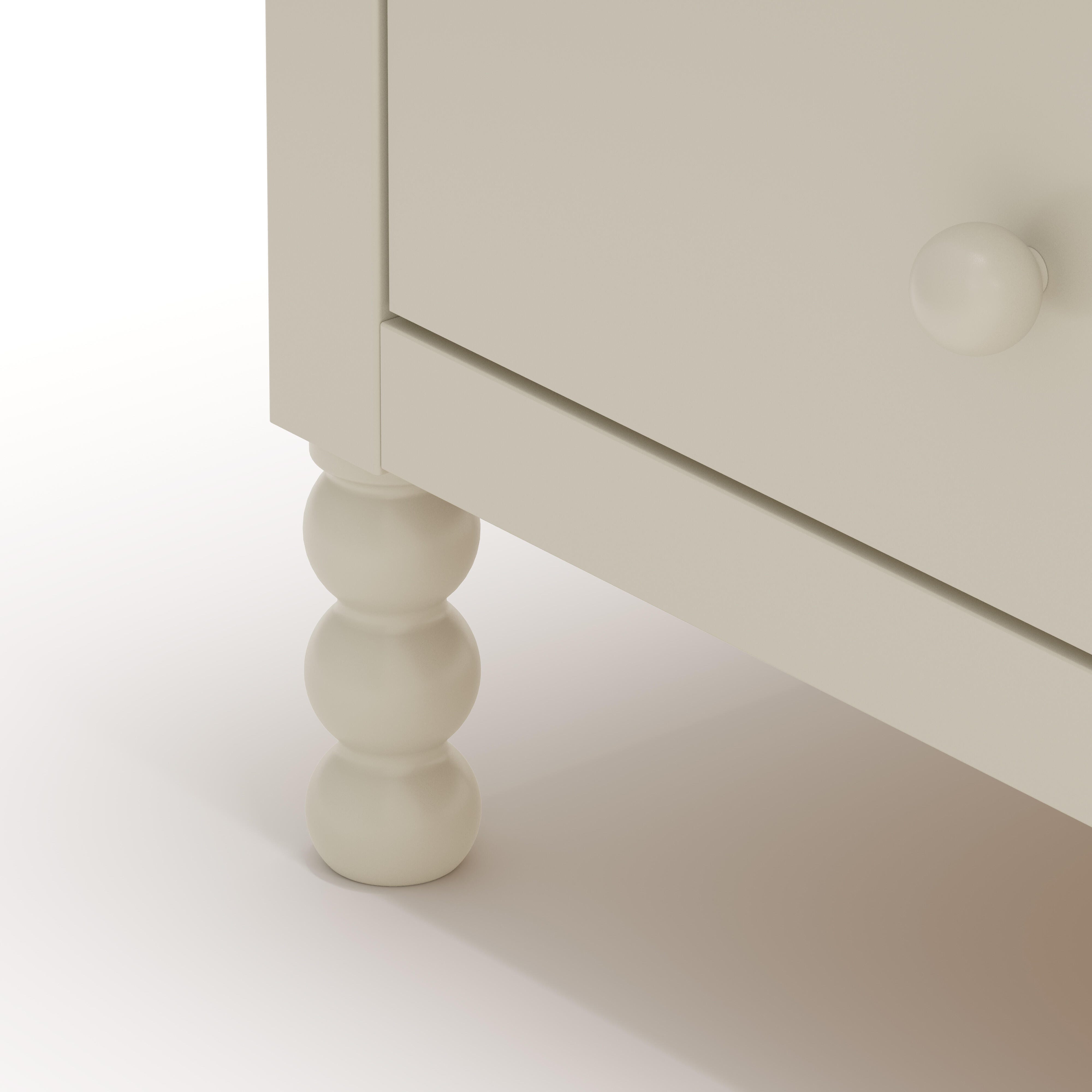 Storkcraft Rio 6 Drawer Double Dresser, Frosted Oat, large