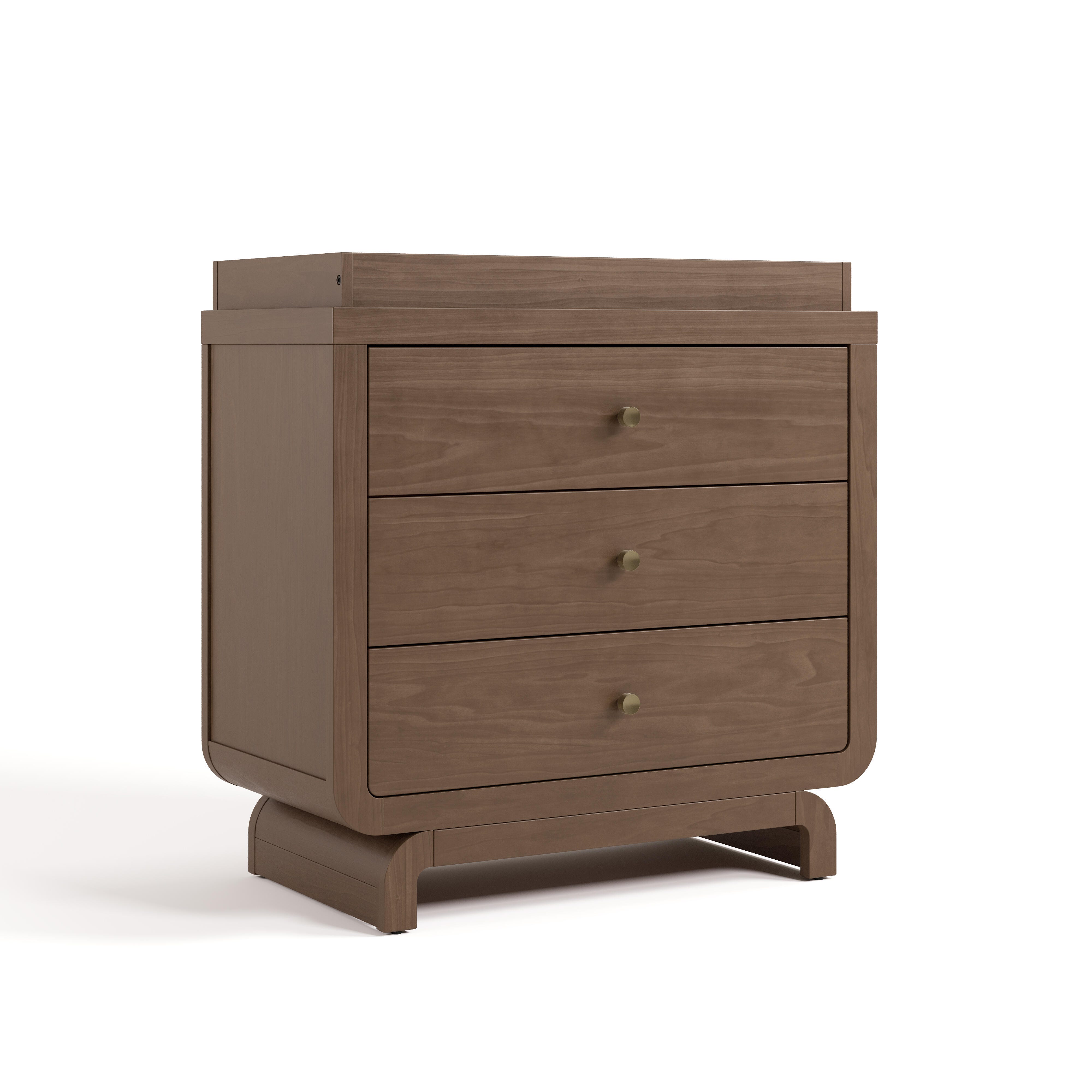 Storkcraft Santorini 3 Drawer Chest with Removable Changing Topper, Hazelnut, large