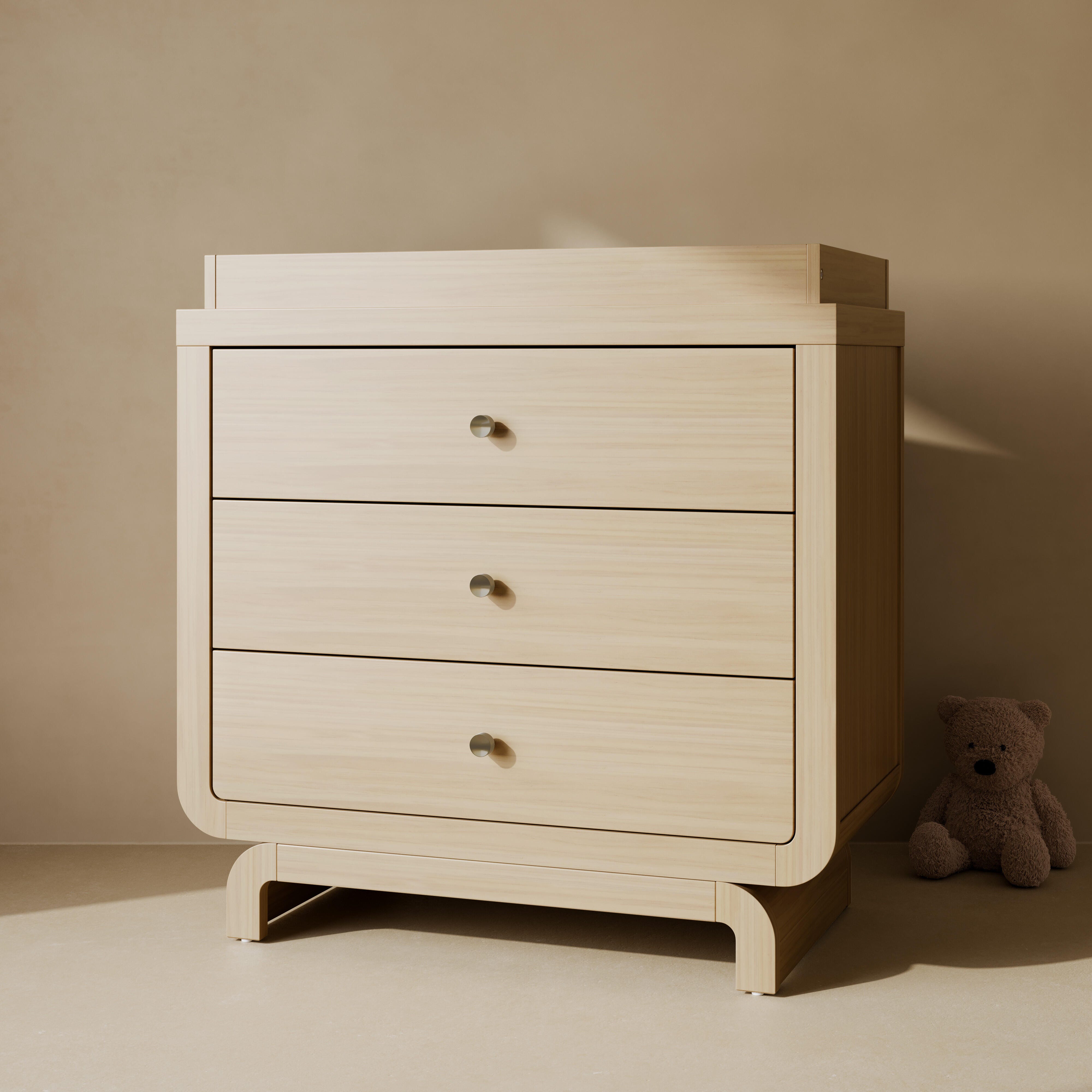 Storkcraft Santorini 3 Drawer Chest with Removable Changing Topper, Driftwood, large