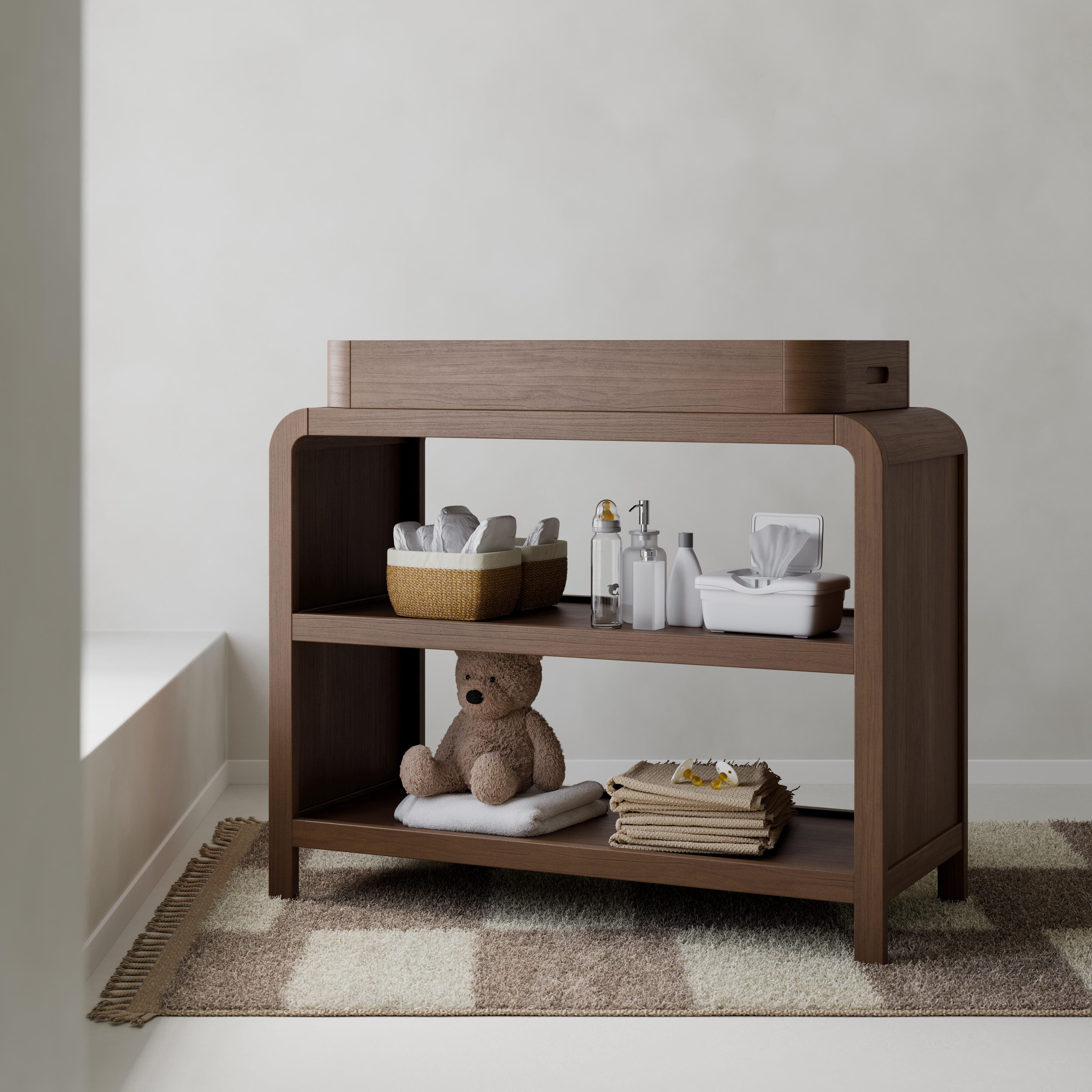 Storkcraft Santos Changing Table, Hazelnut, large