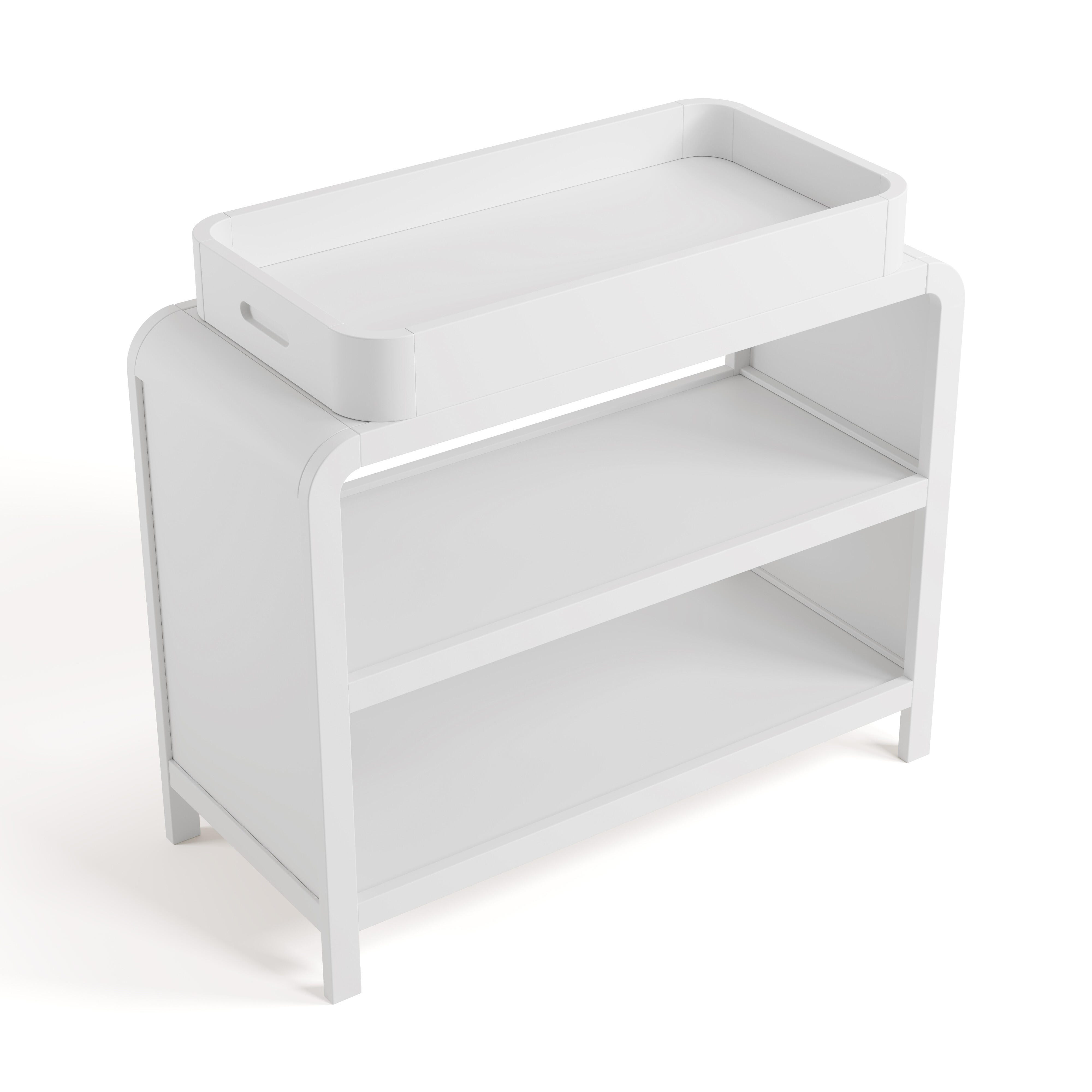 Storkcraft Santos Changing Table, White, large