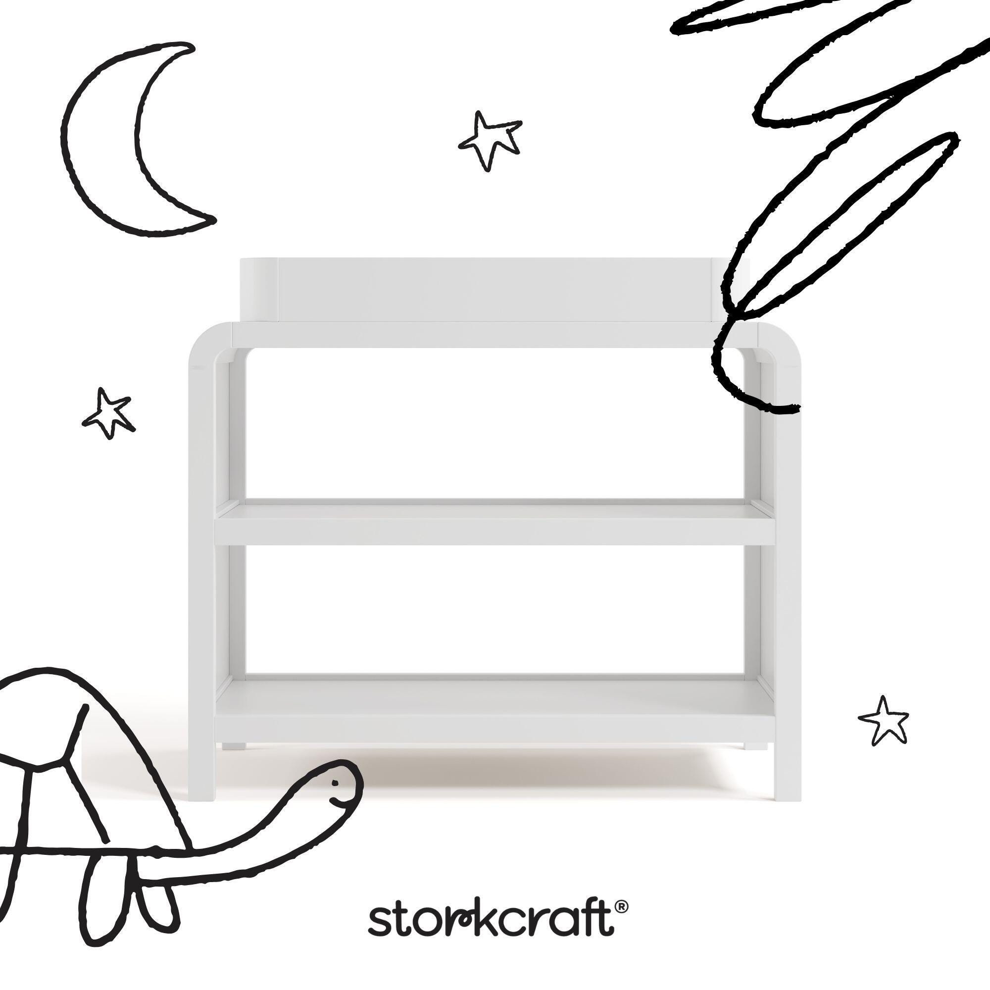 Storkcraft Santos Changing Table, White, large