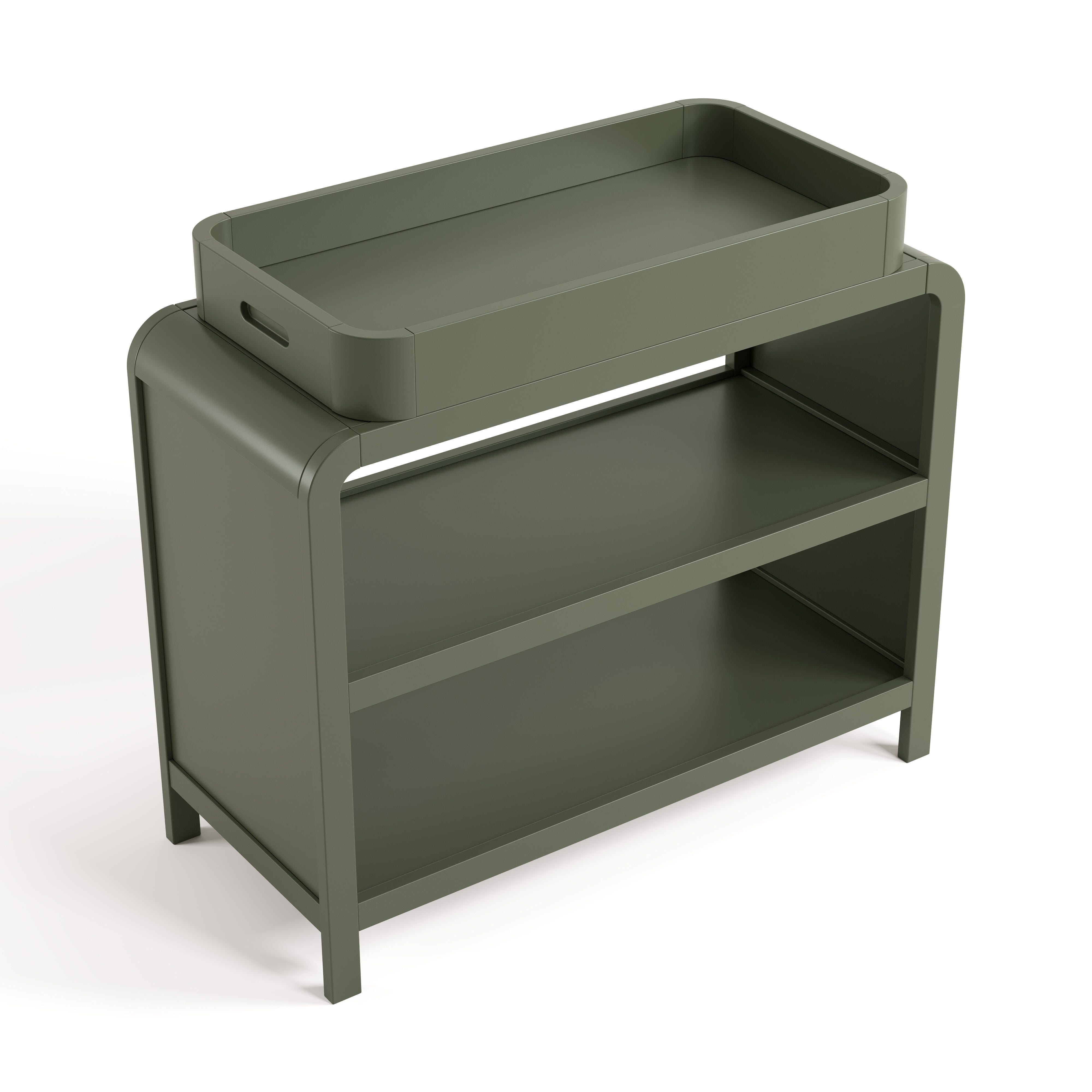 Storkcraft Santos Changing Table, Olive, large