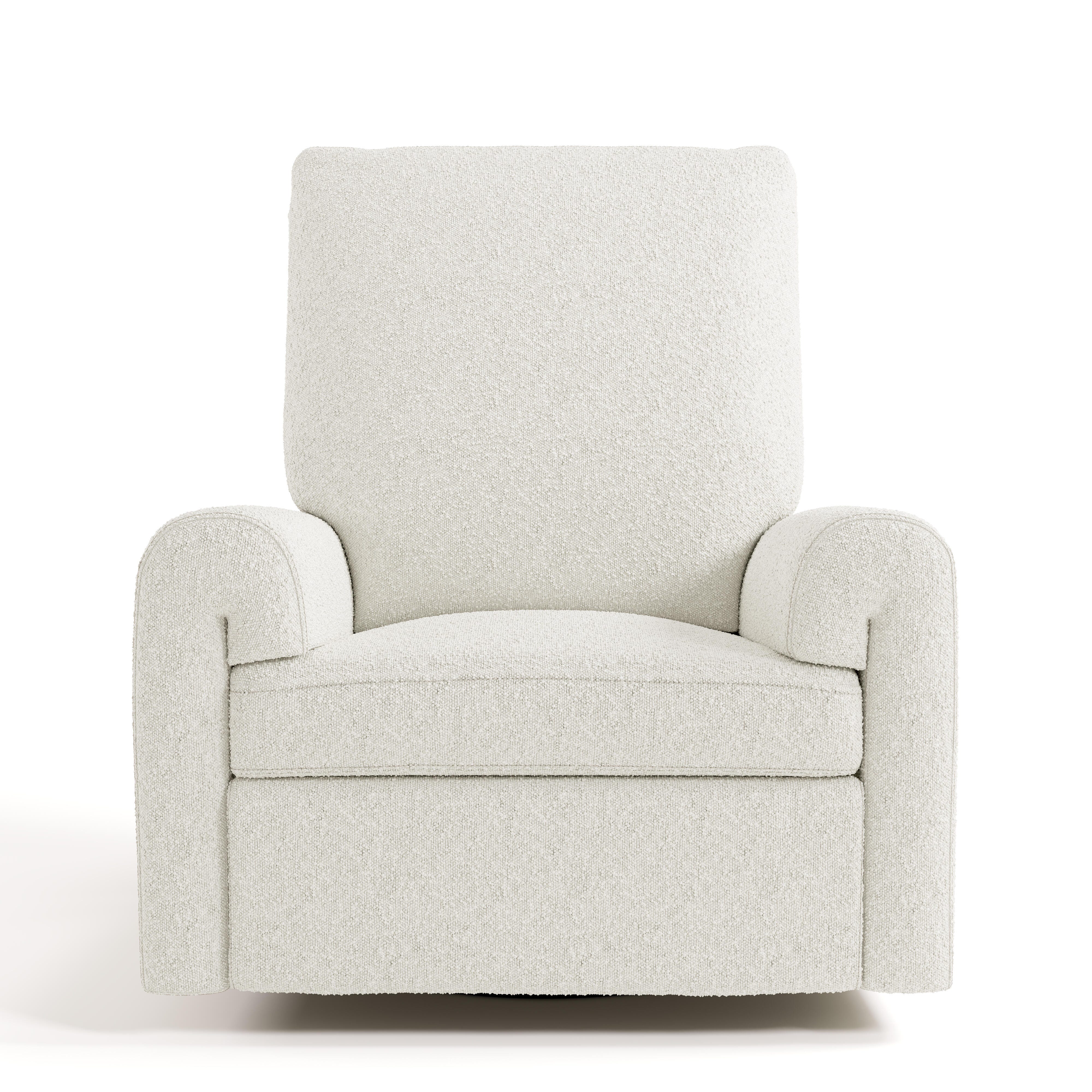 Storkcraft Sorrento Power Swivel Glider Recliner, Ivory, large