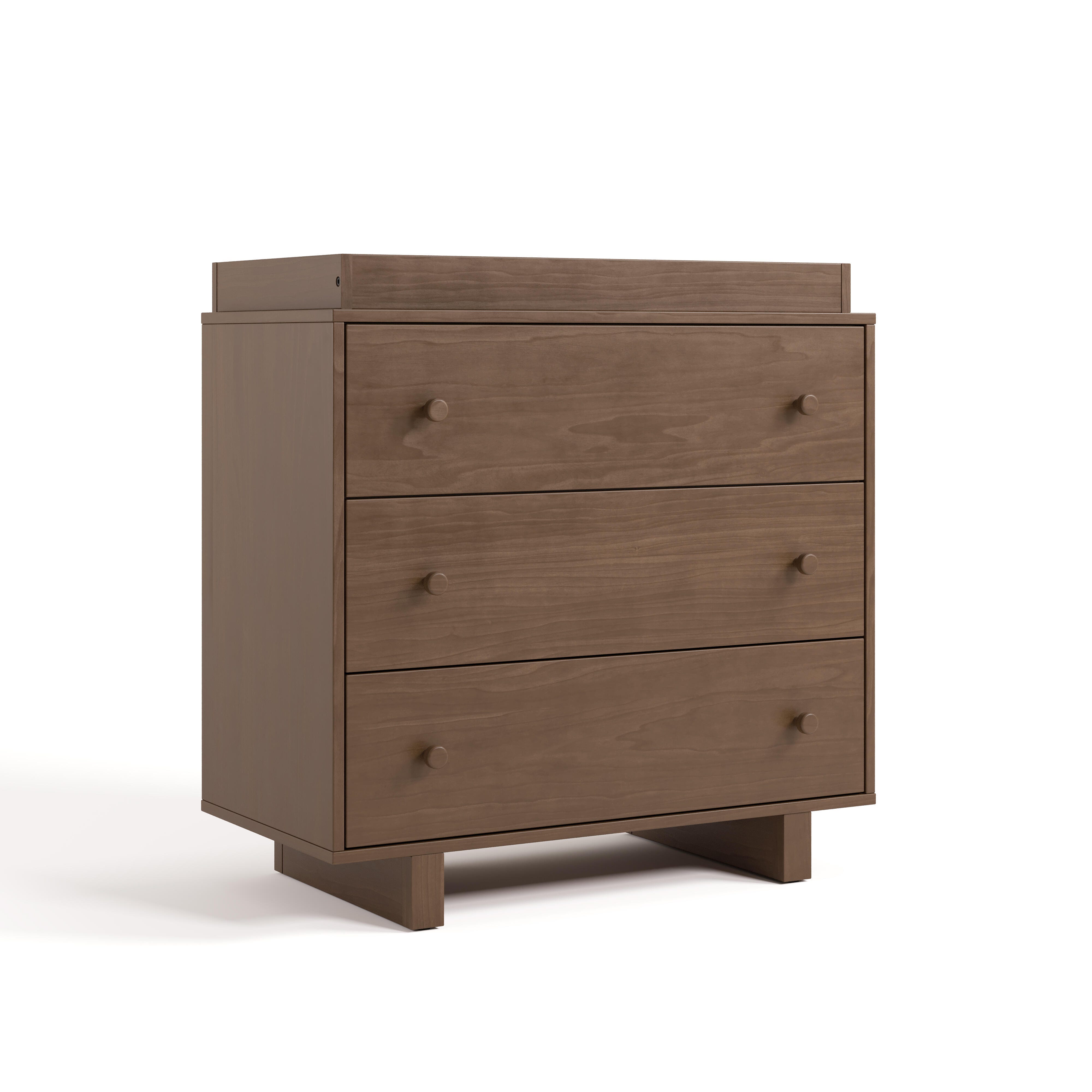 Storkcraft Texas 3 Drawer Chest with Removable Changing Topper, Hazelnut, large