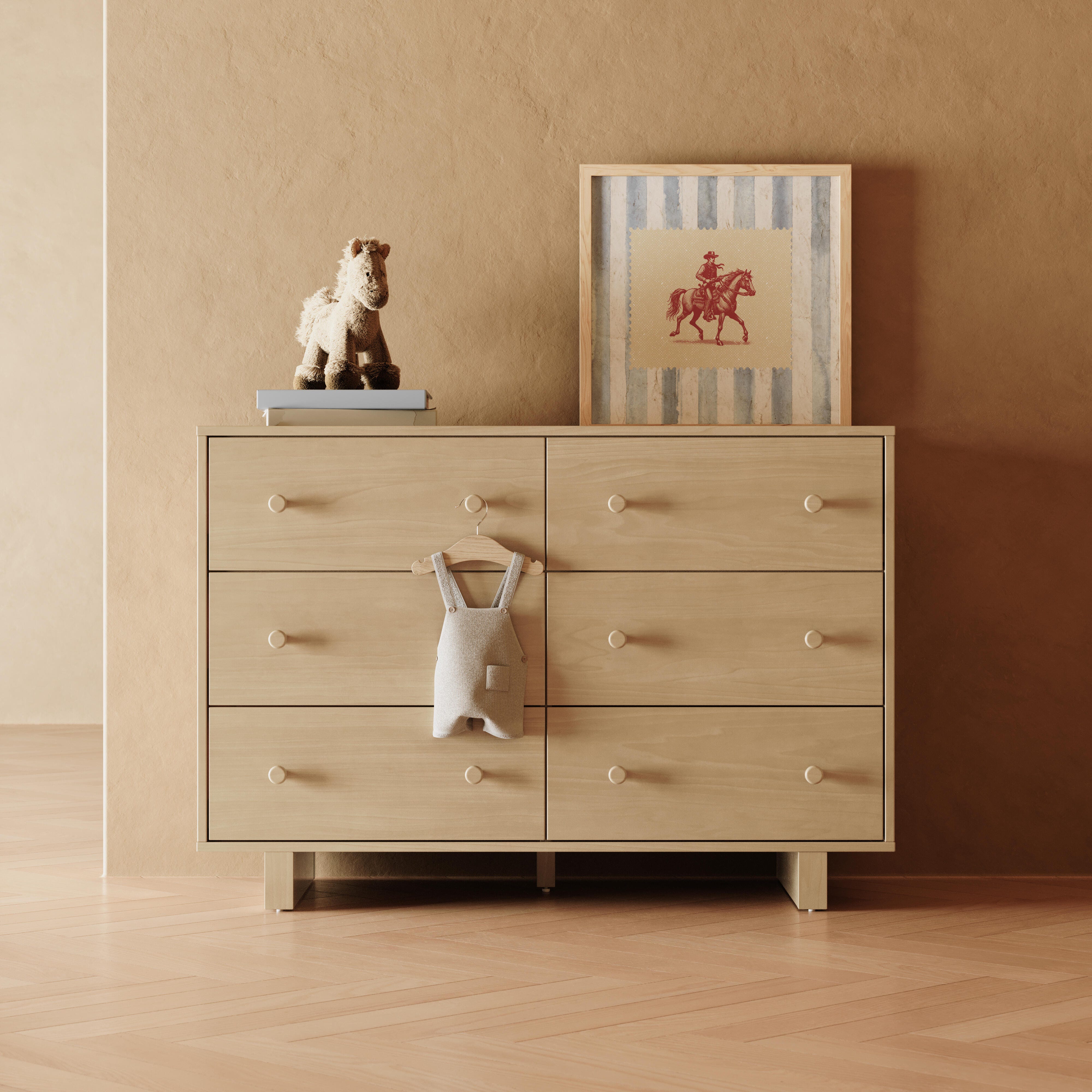 Storkcraft Texas 6 Drawer Double Dresser, Driftwood, rollover