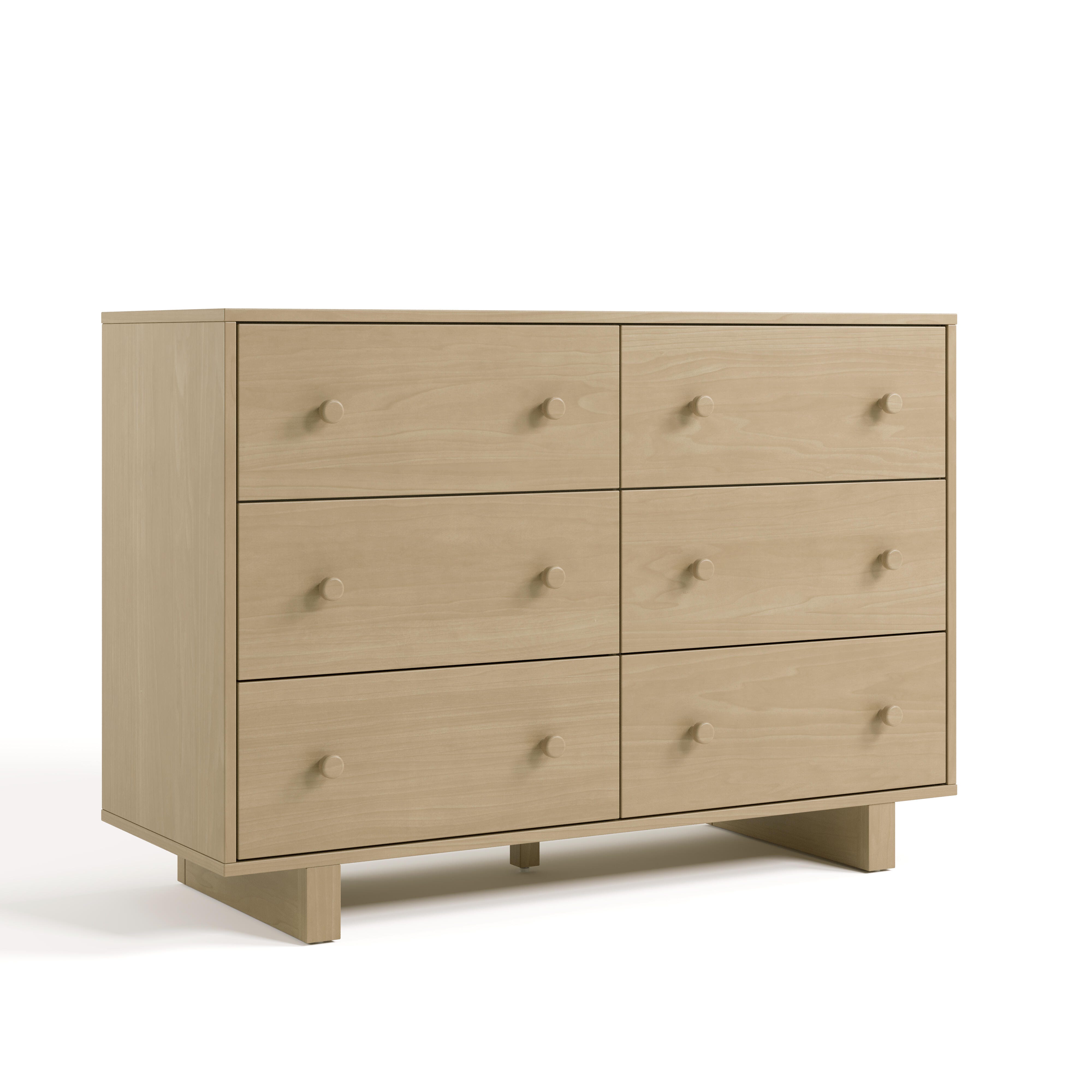 Storkcraft Texas 6 Drawer Double Dresser, Driftwood, large