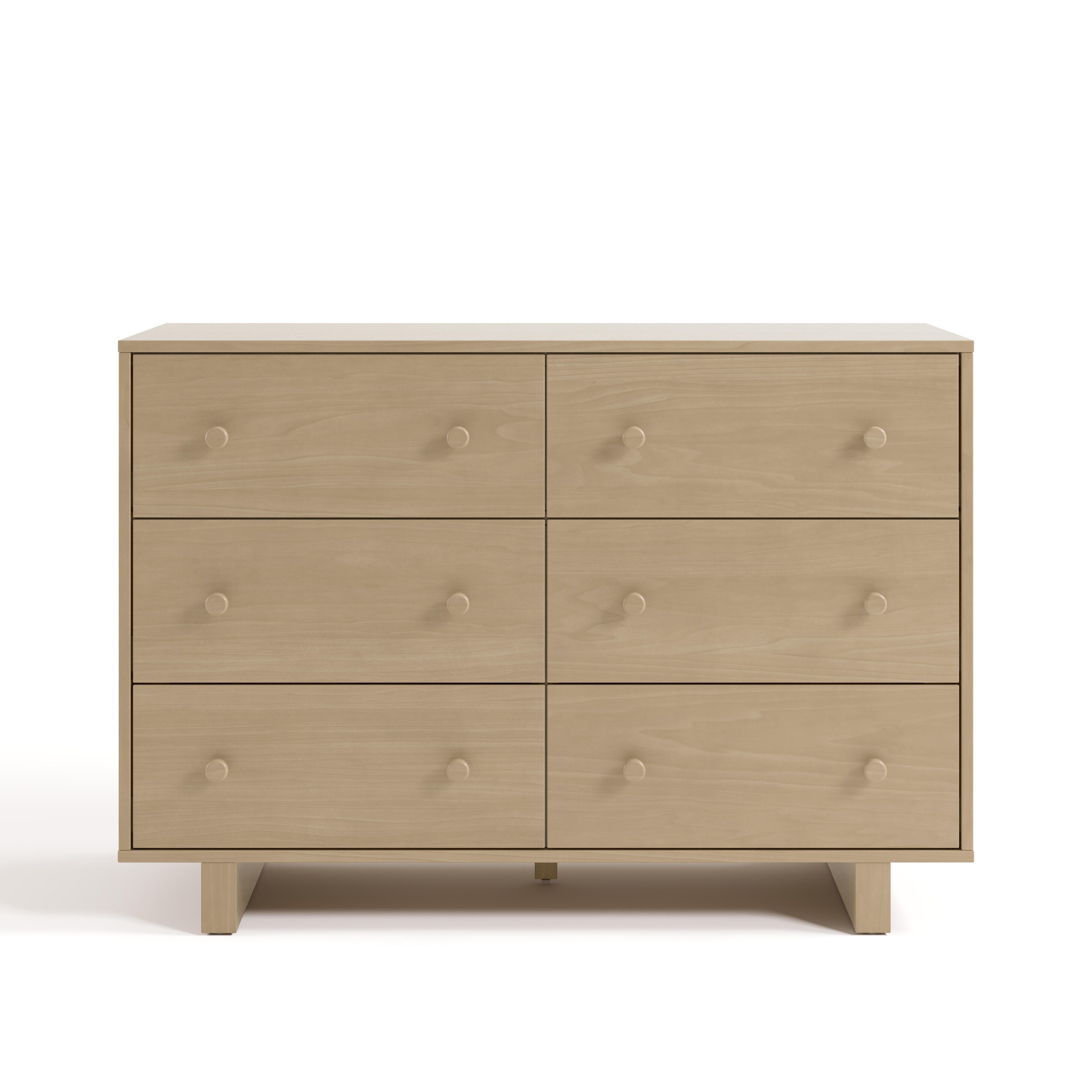 Storkcraft Texas 6 Drawer Double Dresser, Driftwood, large