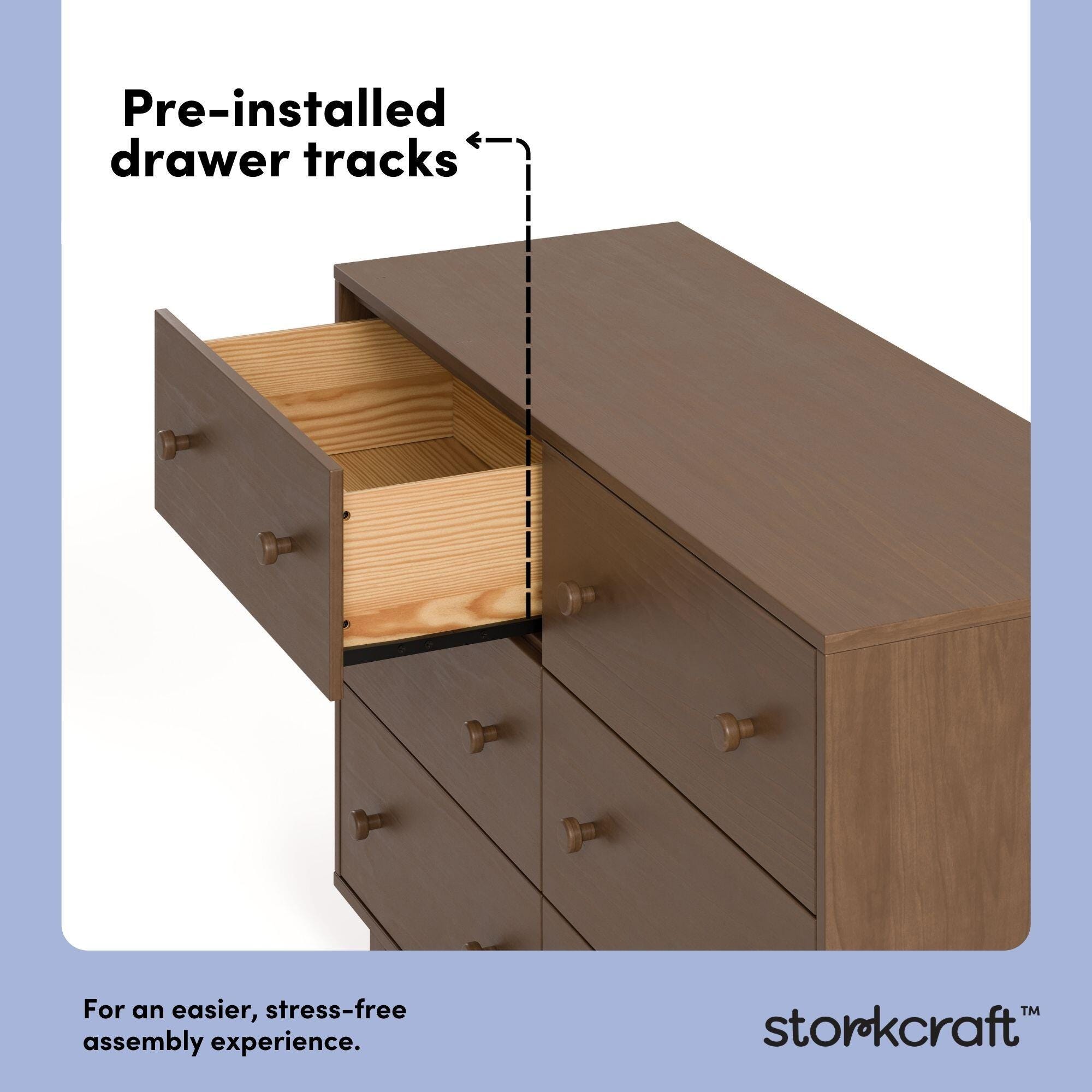 Storkcraft Texas 6 Drawer Double Dresser | Ashley