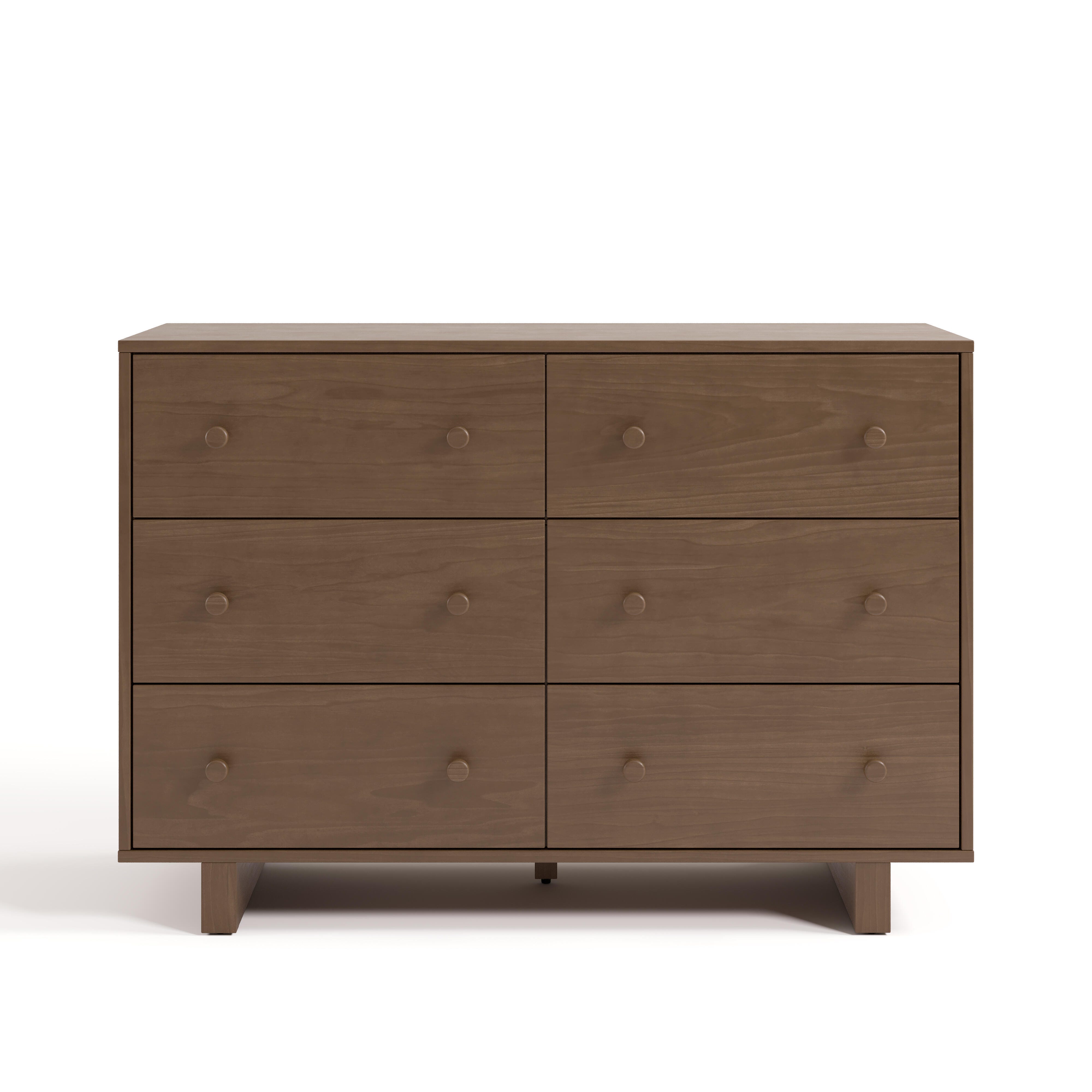 Storkcraft Texas 6 Drawer Double Dresser, Hazelnut, large