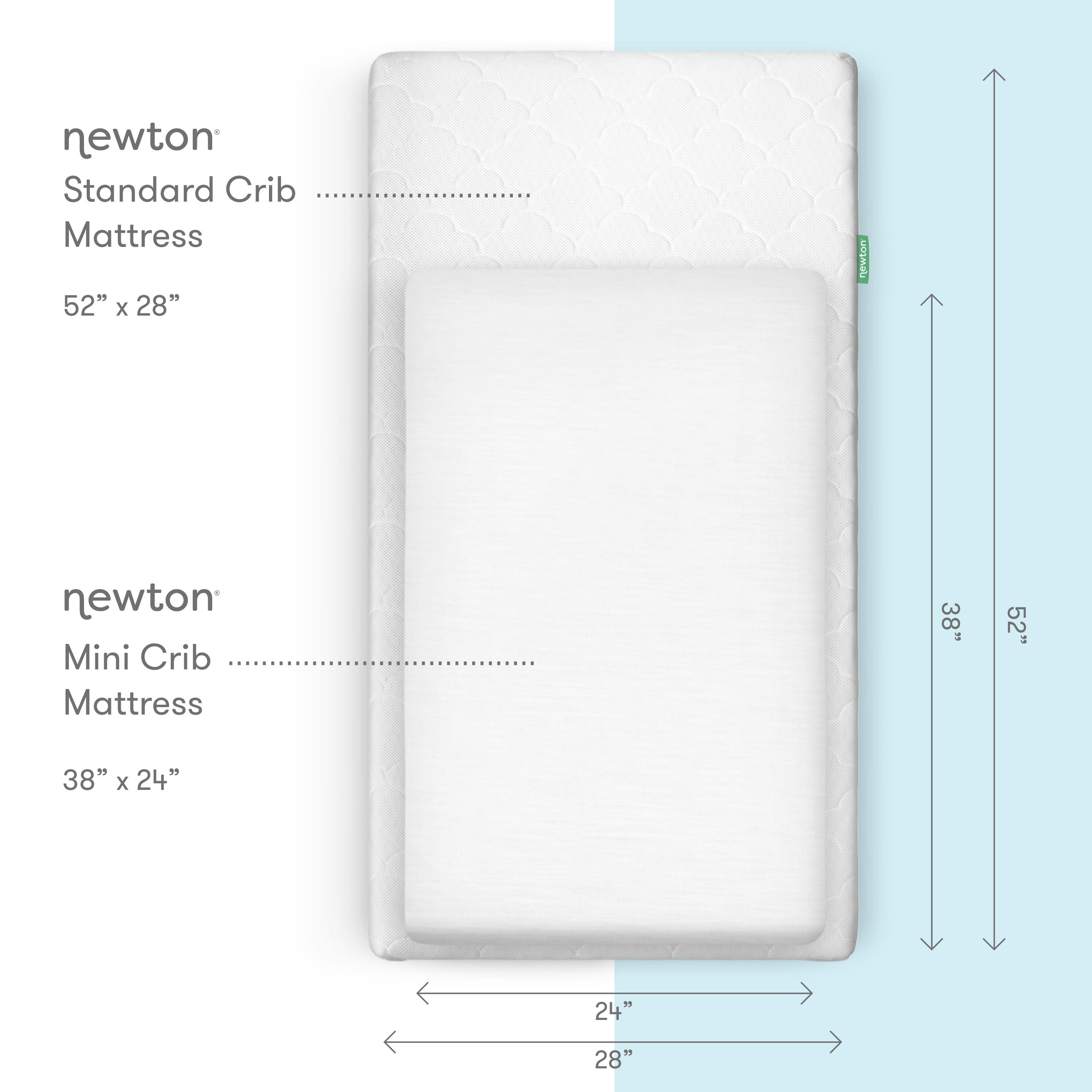 Newton Baby Solid Mini Crib Sheets (Set of 2), White, large
