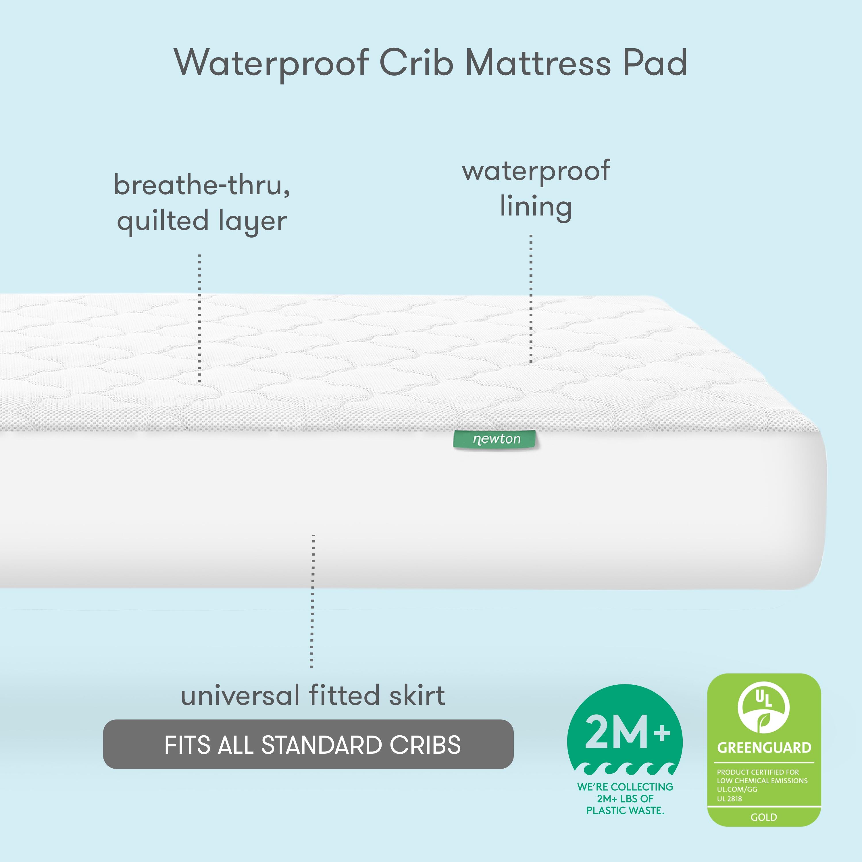 Newton Baby Waterproof Crib Mattress Pad, , large