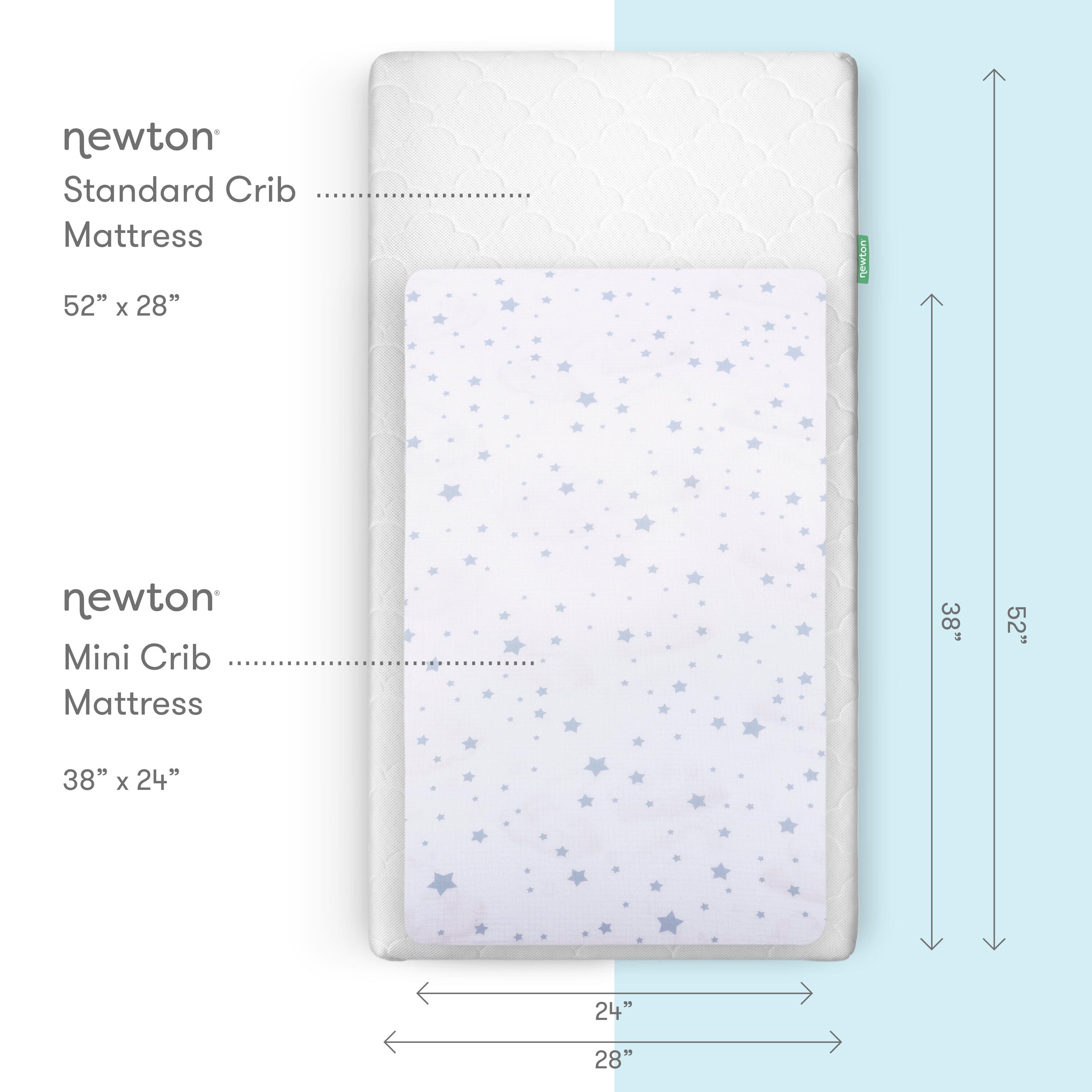 Newton Baby Starry Mini Crib Sheets (Set of 2), Blue/White, large