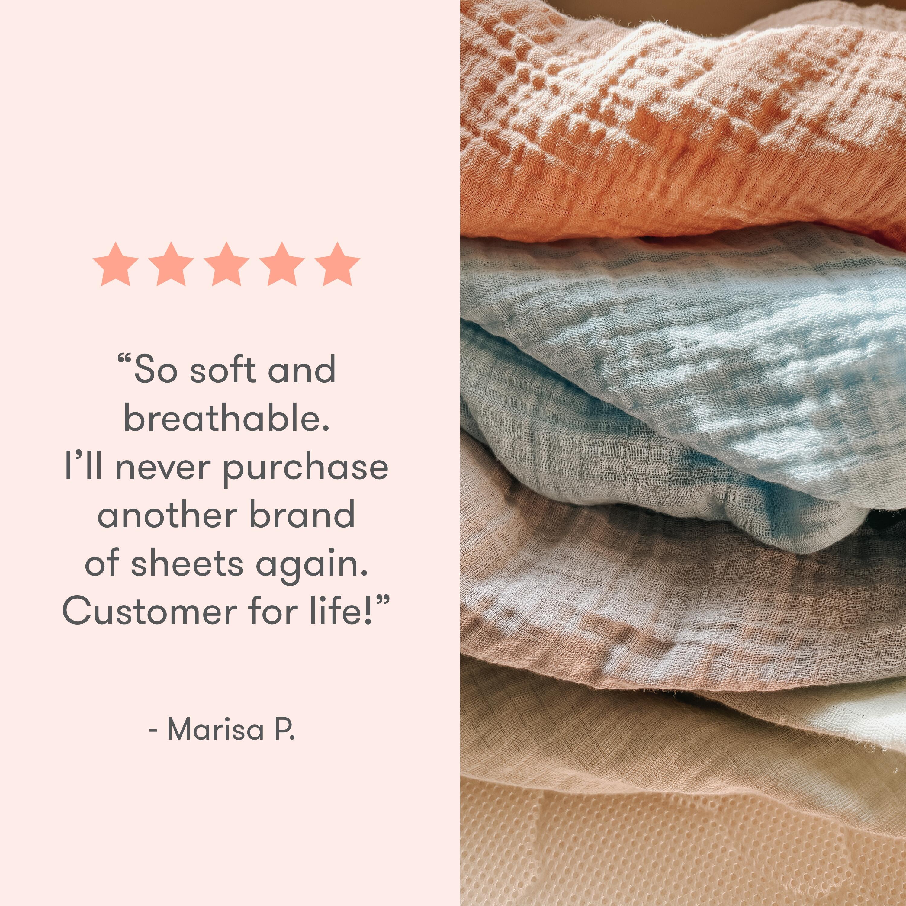 Newton Baby Solid Crib Sheets (Set of 2), Blue, large