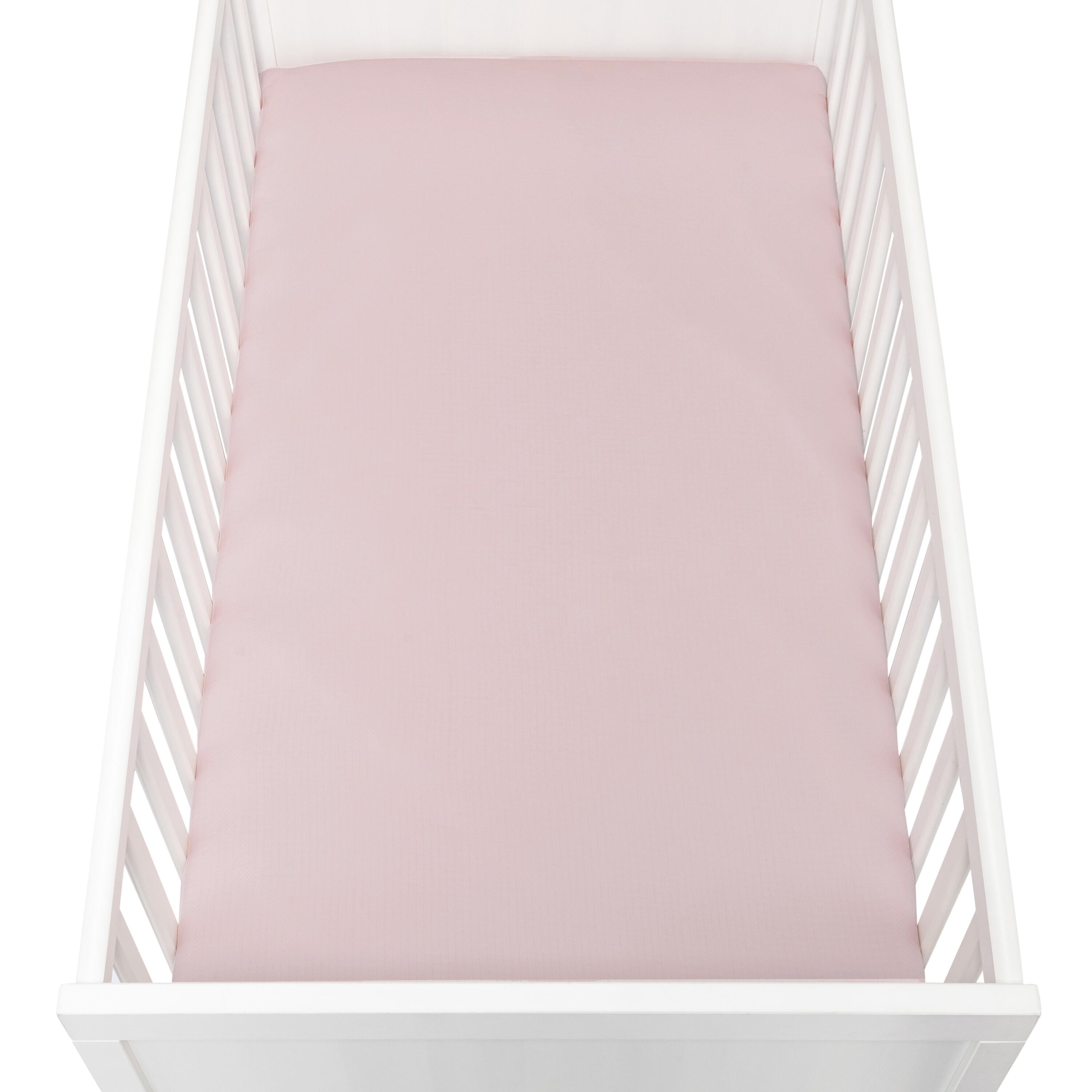 Newton Baby Solid Crib Sheets (Set of 2), Pink, large